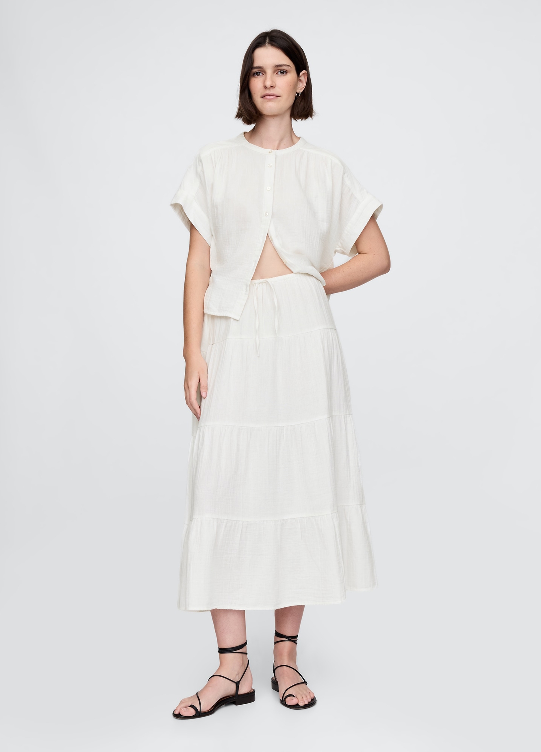 GAP, Gonna Lunga Con Balze, Donna, , Taglia: XS