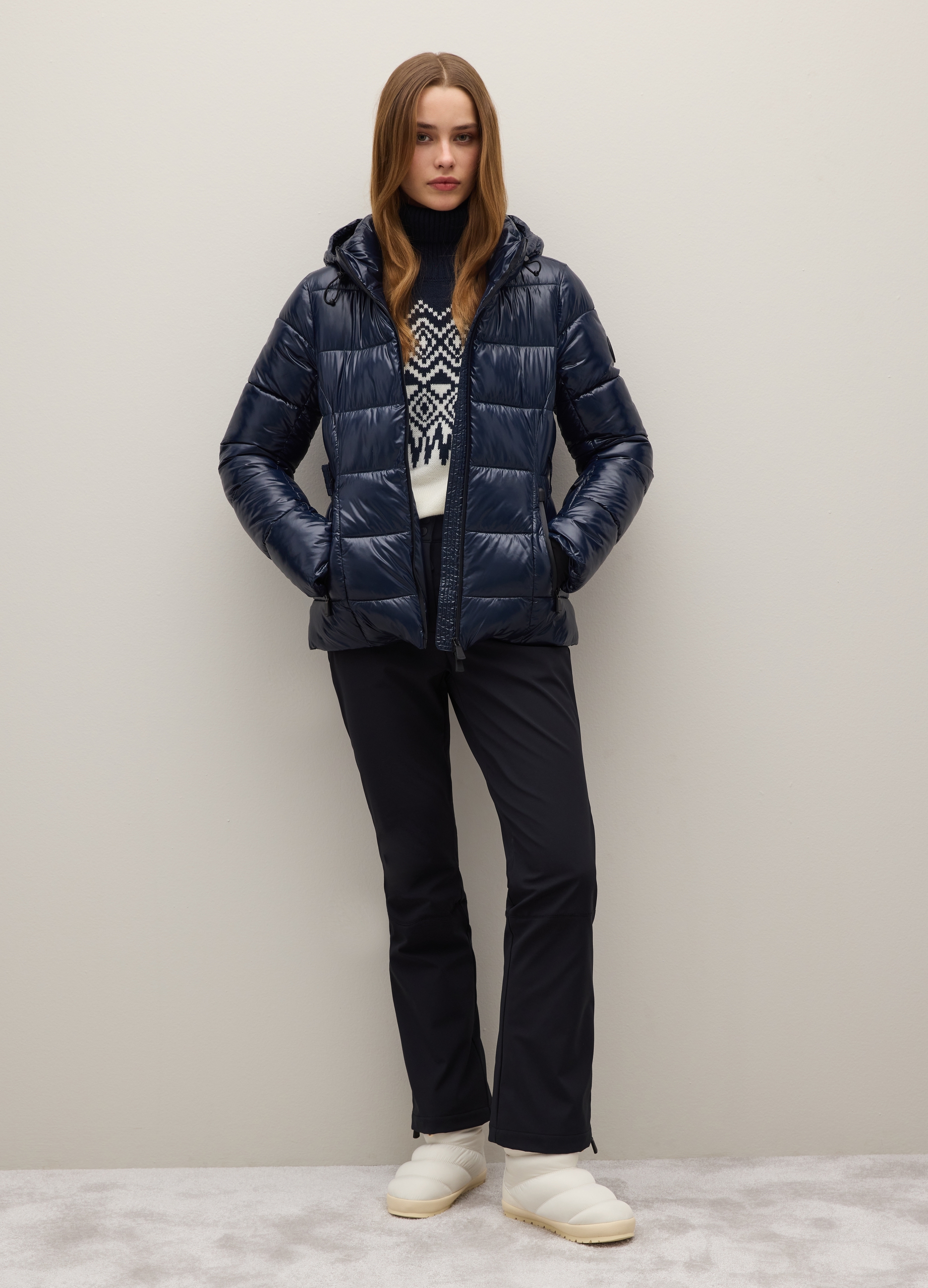 PIOMBO, Pantaloni Da Sci Neri Skinny Fit, Donna, Nero, Taglia: XS