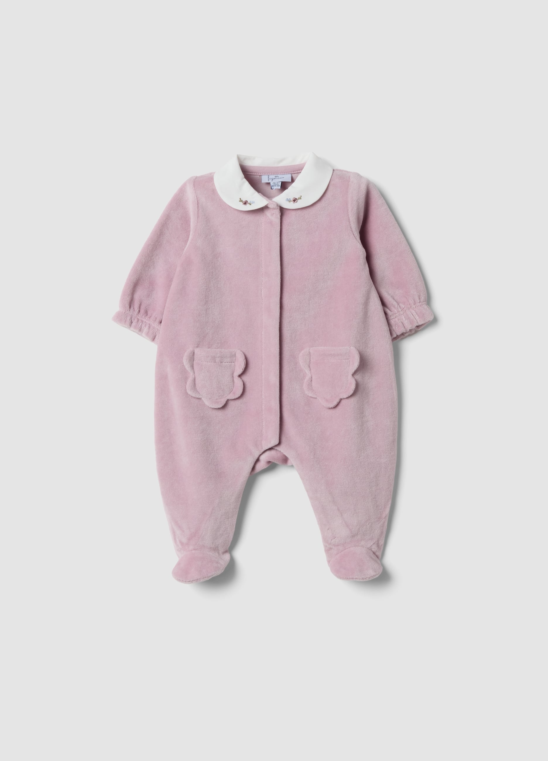 FAGOTTINO, Tutina Rosa Con Piedi In Misto Cotone Organico, Neonata, Rosa, Taglia: 6-9