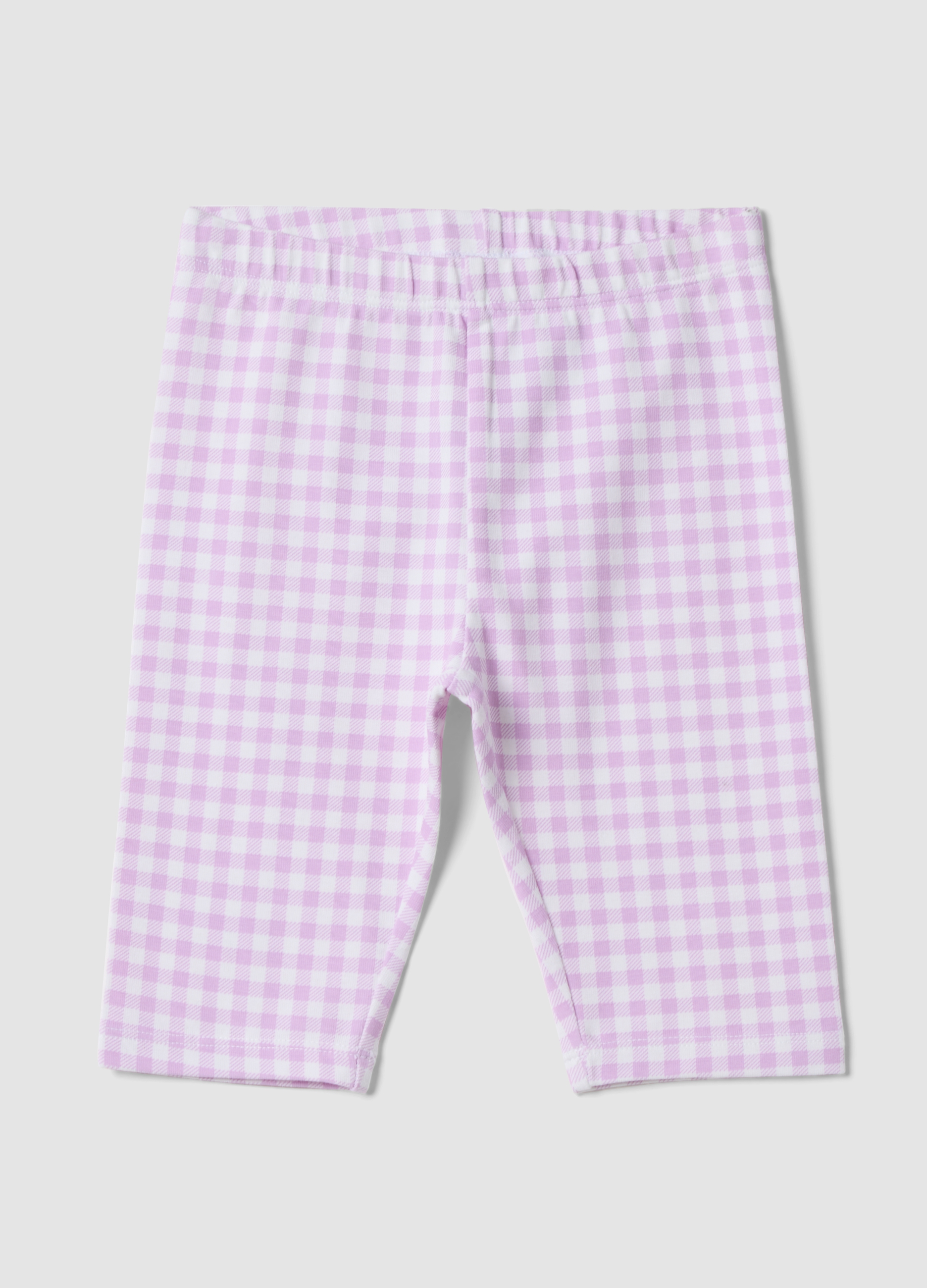 FAGOTTINO, Leggings De Niña Slim Fit De Algodón Elástico A Cuadros Multicolor, Niña, Blanco/rosa, Talla: 18-24