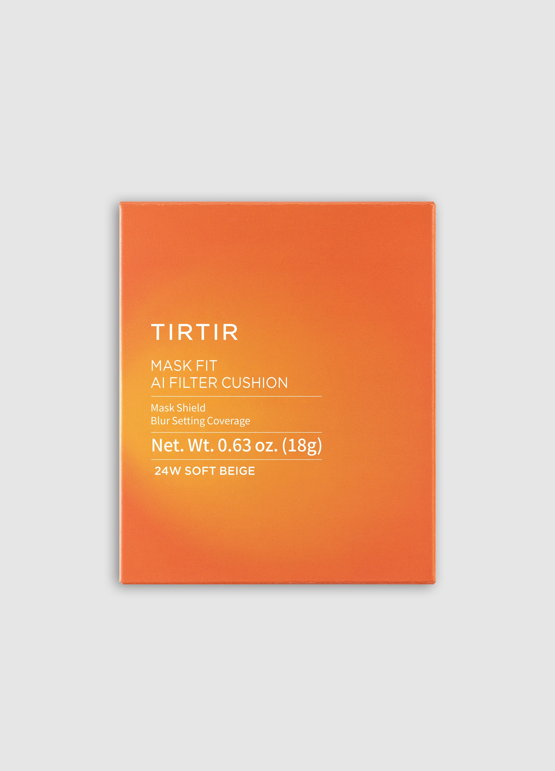TIRTIR, Tirtir Mask Fit Ai Filter Cushion 24w Soft Beige 18g - Make-up Coreano, Donna, Bianco, Taglia: FASUL