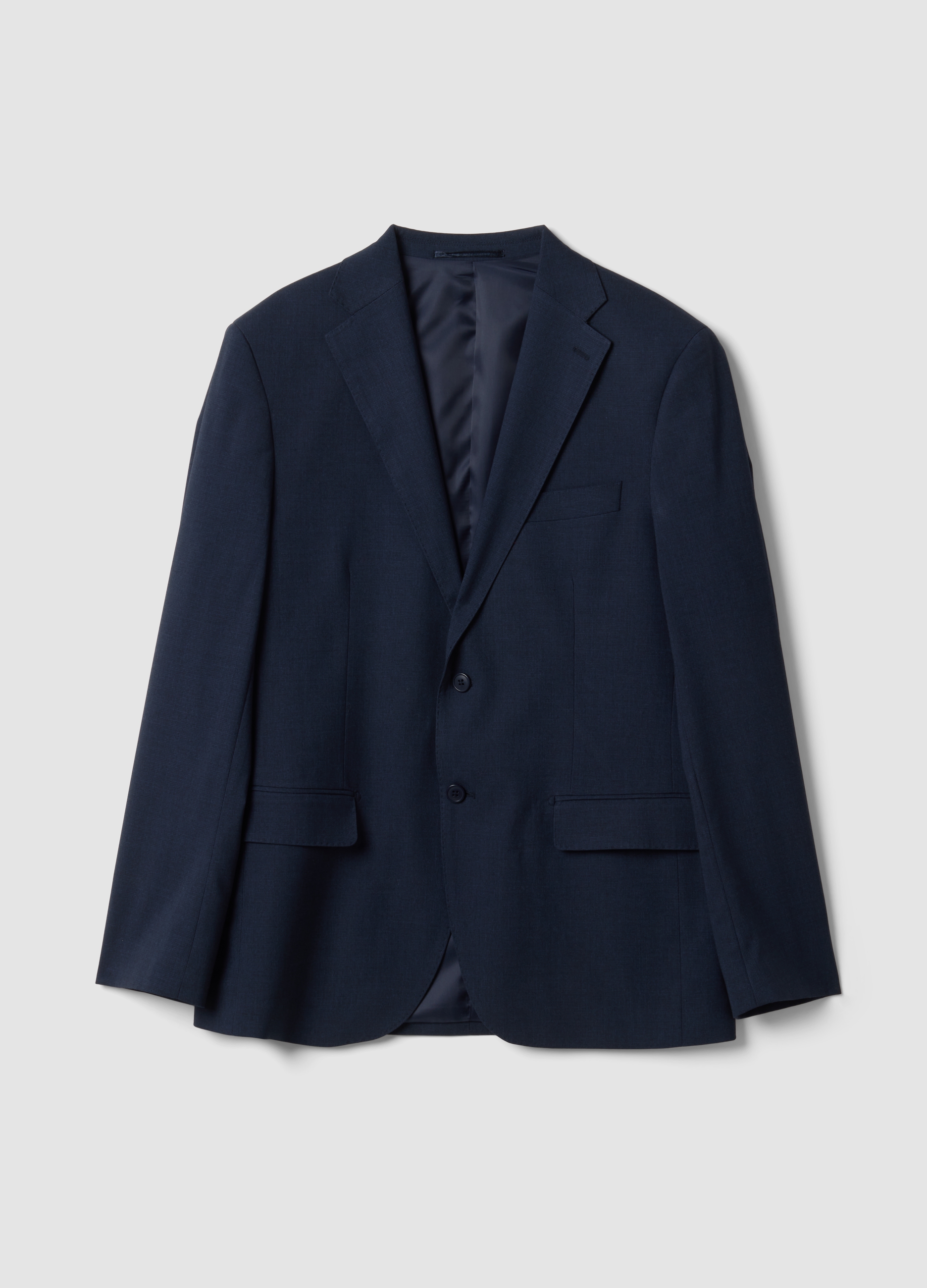 PIOMBO, Blazer Blu In Viscosa Elasticizzata Foderato, Uomo, Blu, Taglia: 46
