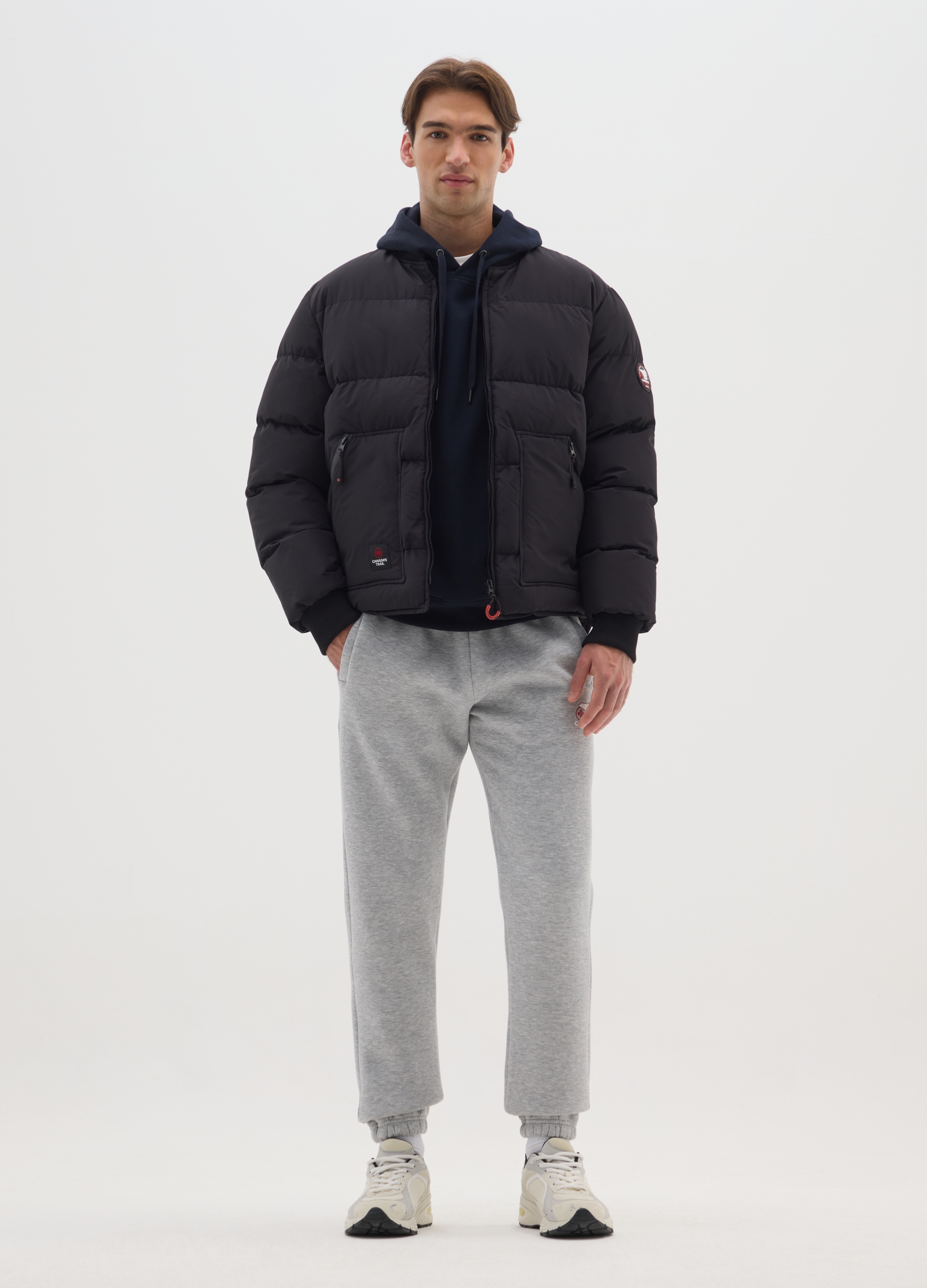 CANADA'S TRAIL, Pantaloni Jogger In Misto Cotone Grigi, Uomo, Grigio, Taglia: XL