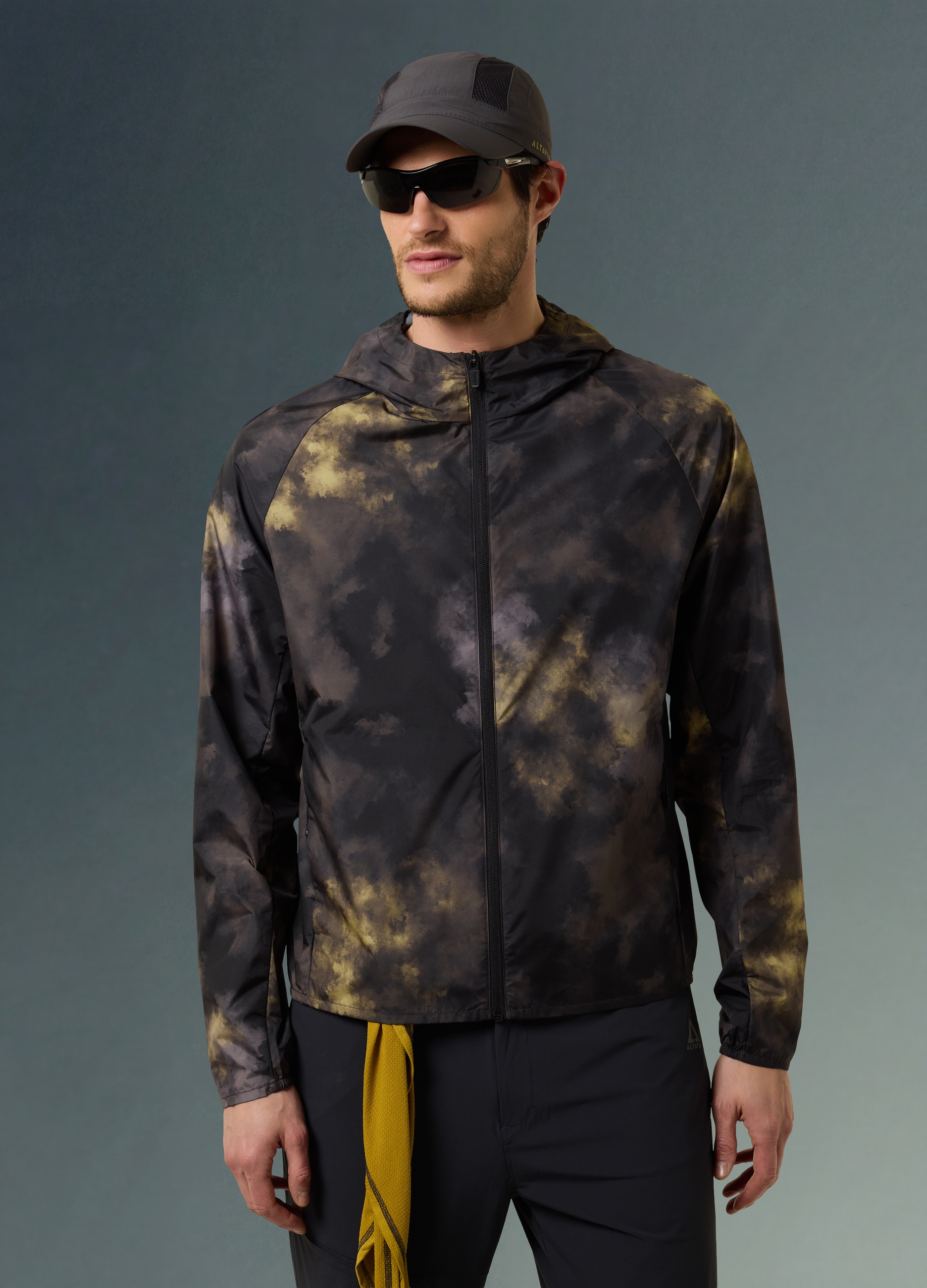 ALTAVIA, Giacca Antivento Effetto Tie Dye Altavia With Deborah Compagnoni, Hombre, Multicolor, Talla: M