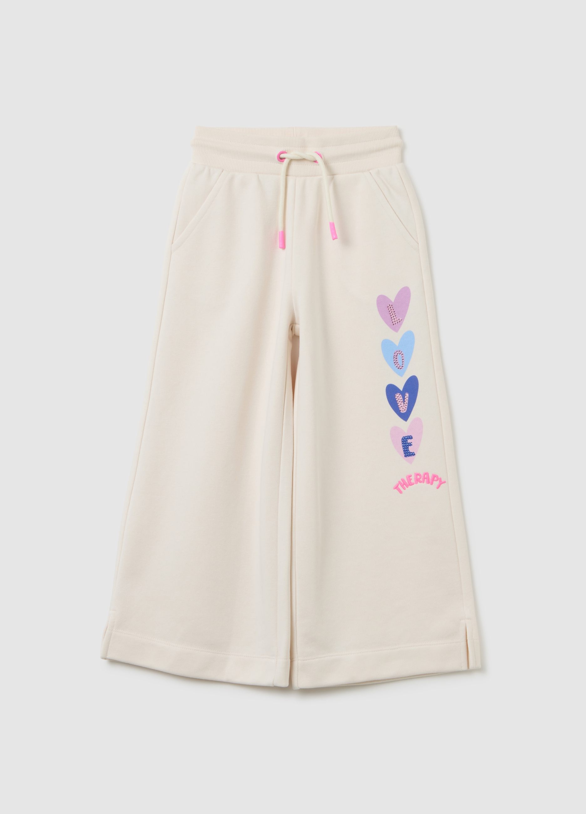 OVS, Mädchen Jogginghosen In Beige Aus Baumwollmischung, Mädchen, Hellbeige, Größe: 3-4