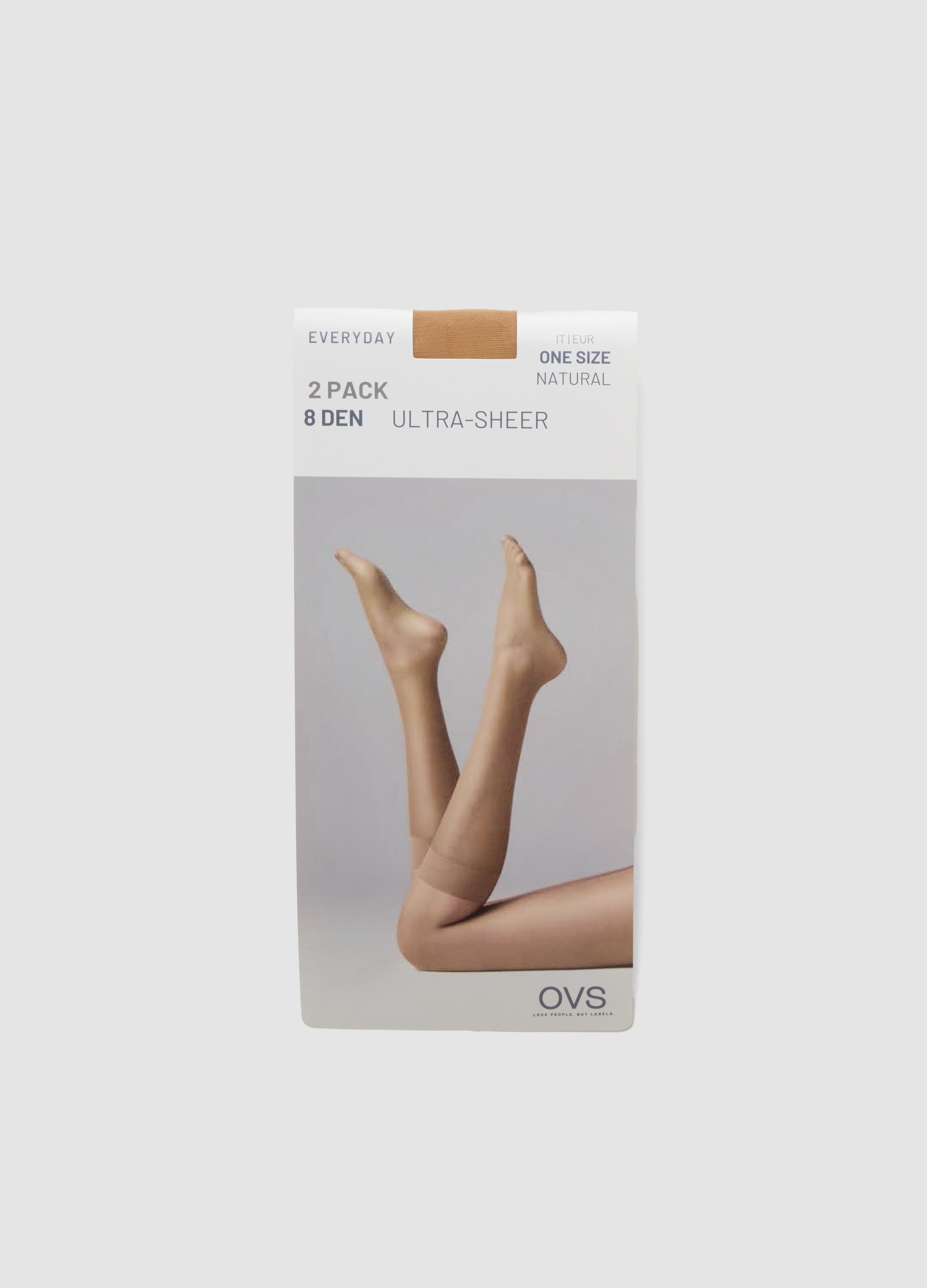 OVS, Bipack Di Calzini Salvapiede Beige In Tessuto Elasticizzato, Donna, Bianco, Taglia: ONE SIZE