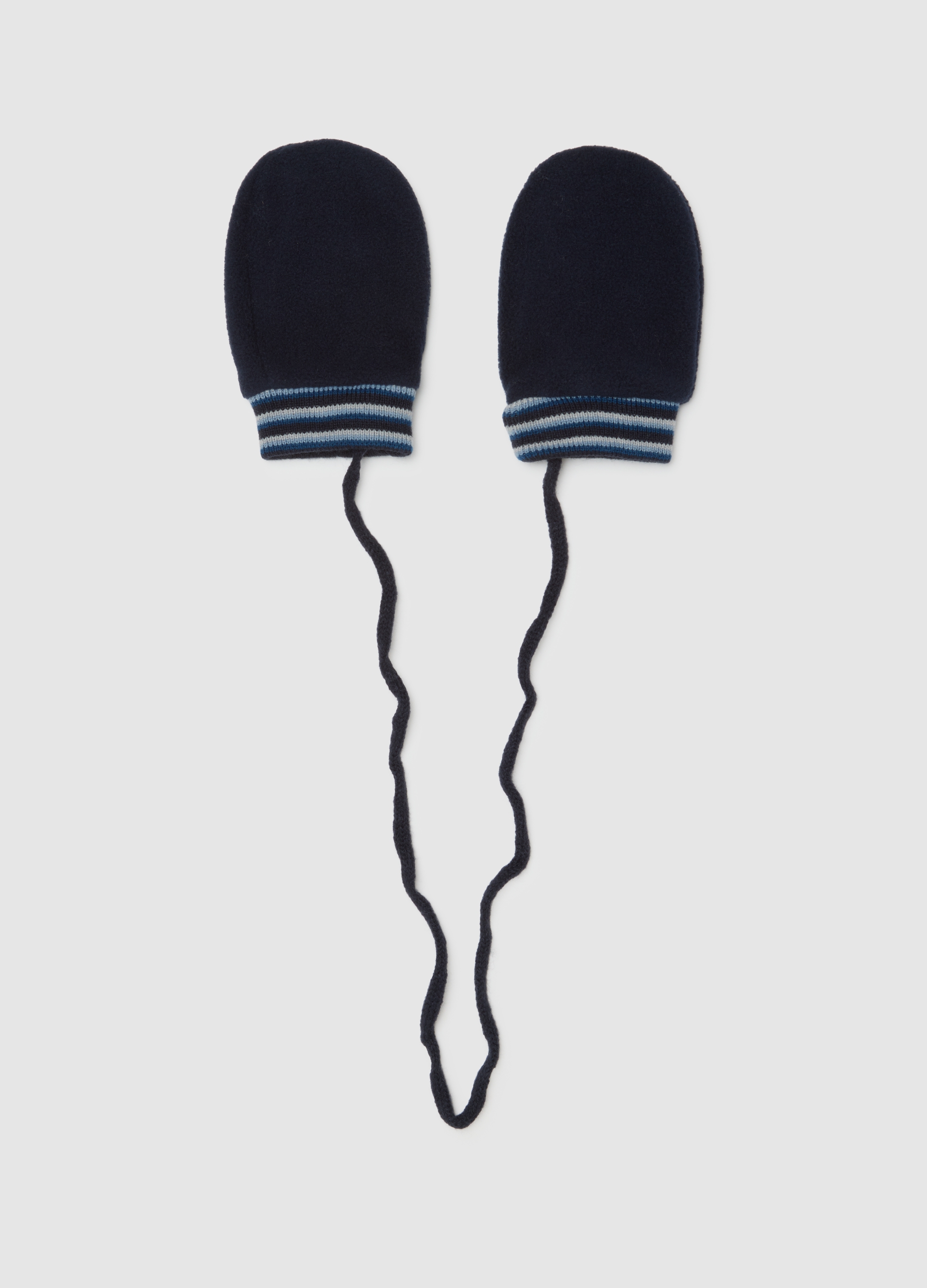 FAGOTTINO, Guanti Da Bambino In Pile Blu Elasticizzati, Multicolor, Taglia: ONE SIZE