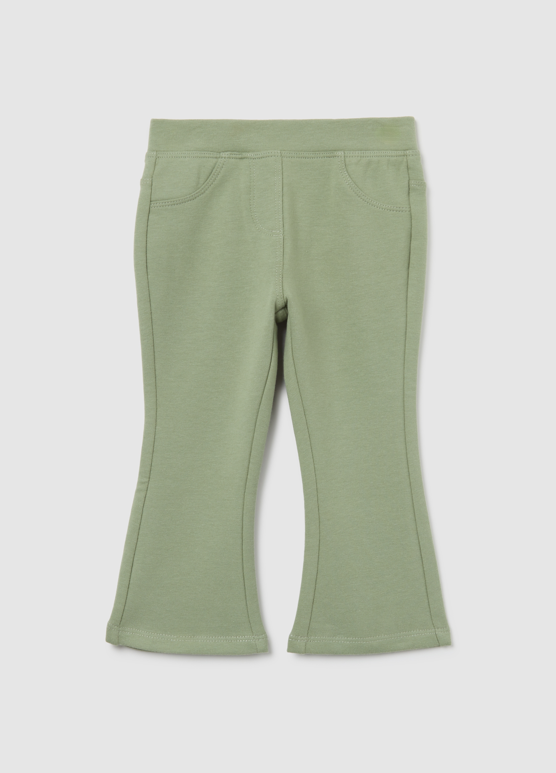 FAGOTTINO, Treggings Da Bimba In Cotone Elasticizzato Verde Slim Fit, Niña, Verde oscuro, Talla: 18-24