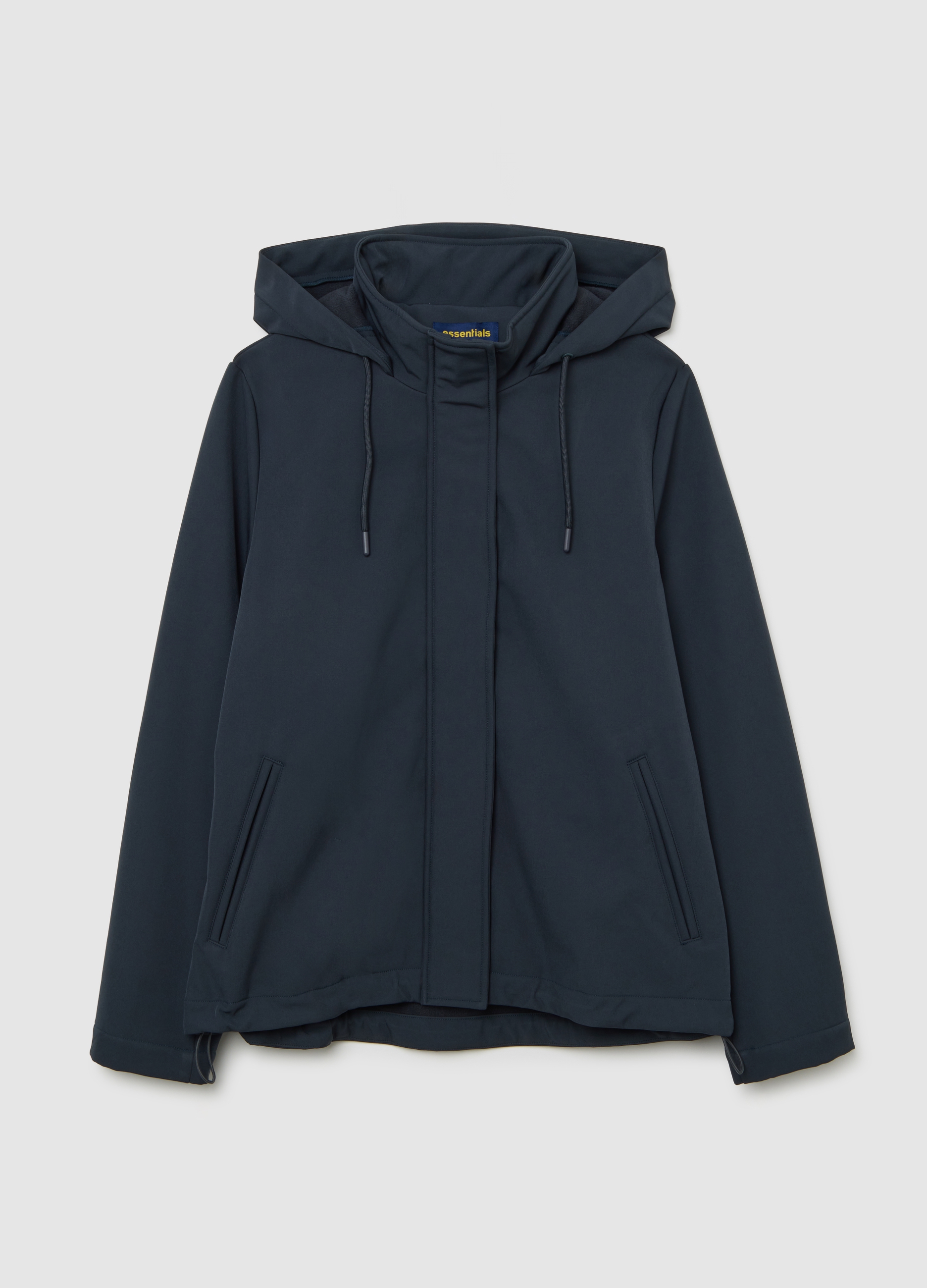 Chaqueta Azul Con Capucha, Mujer, Negro, Talla: XL