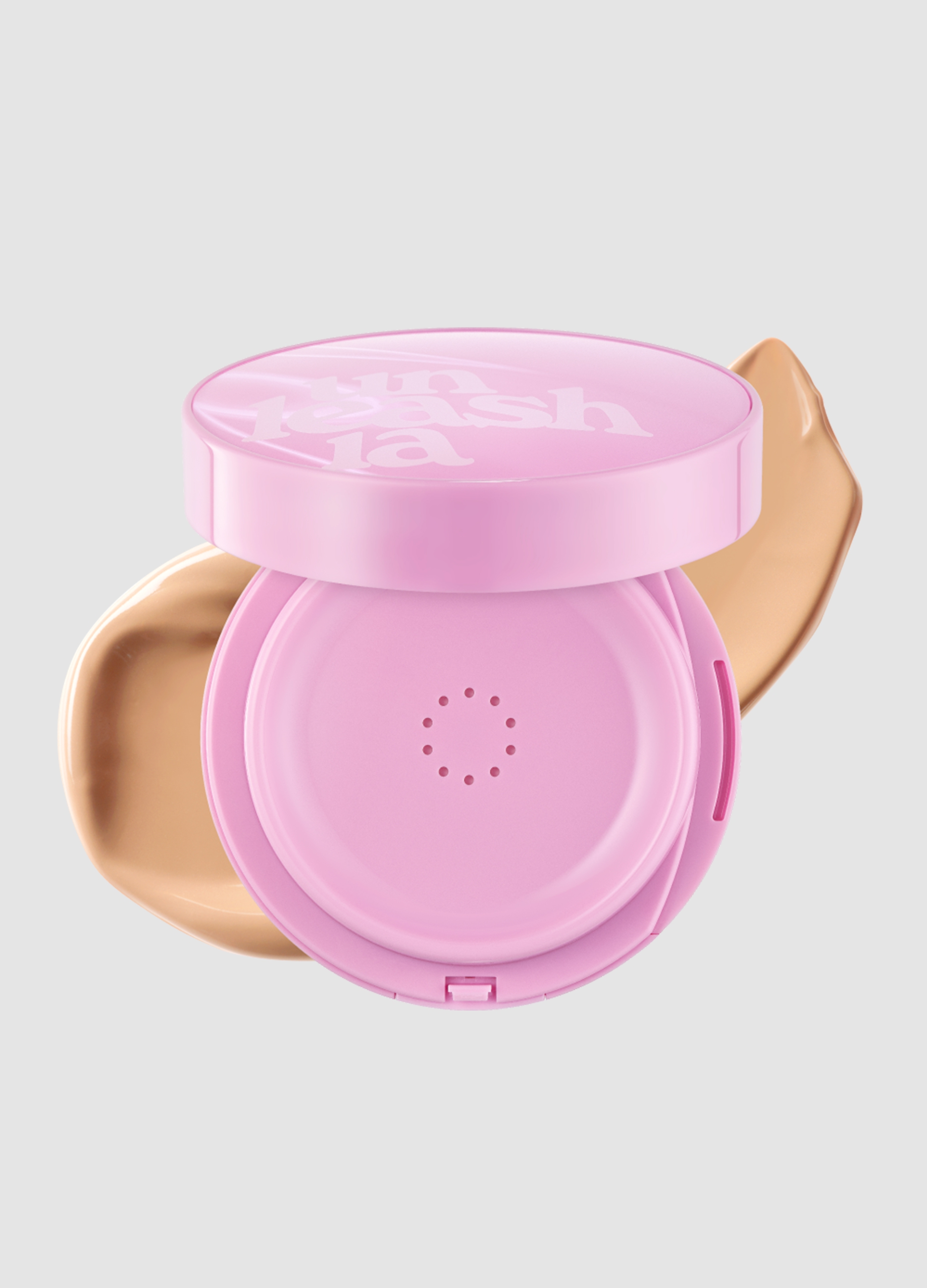 UNLEASHIA, Don't Touch Glass Pink Cushion Re-feel 23w With Care - Make-up Coreano, Donna, Multicolor, Taglia: FASUL