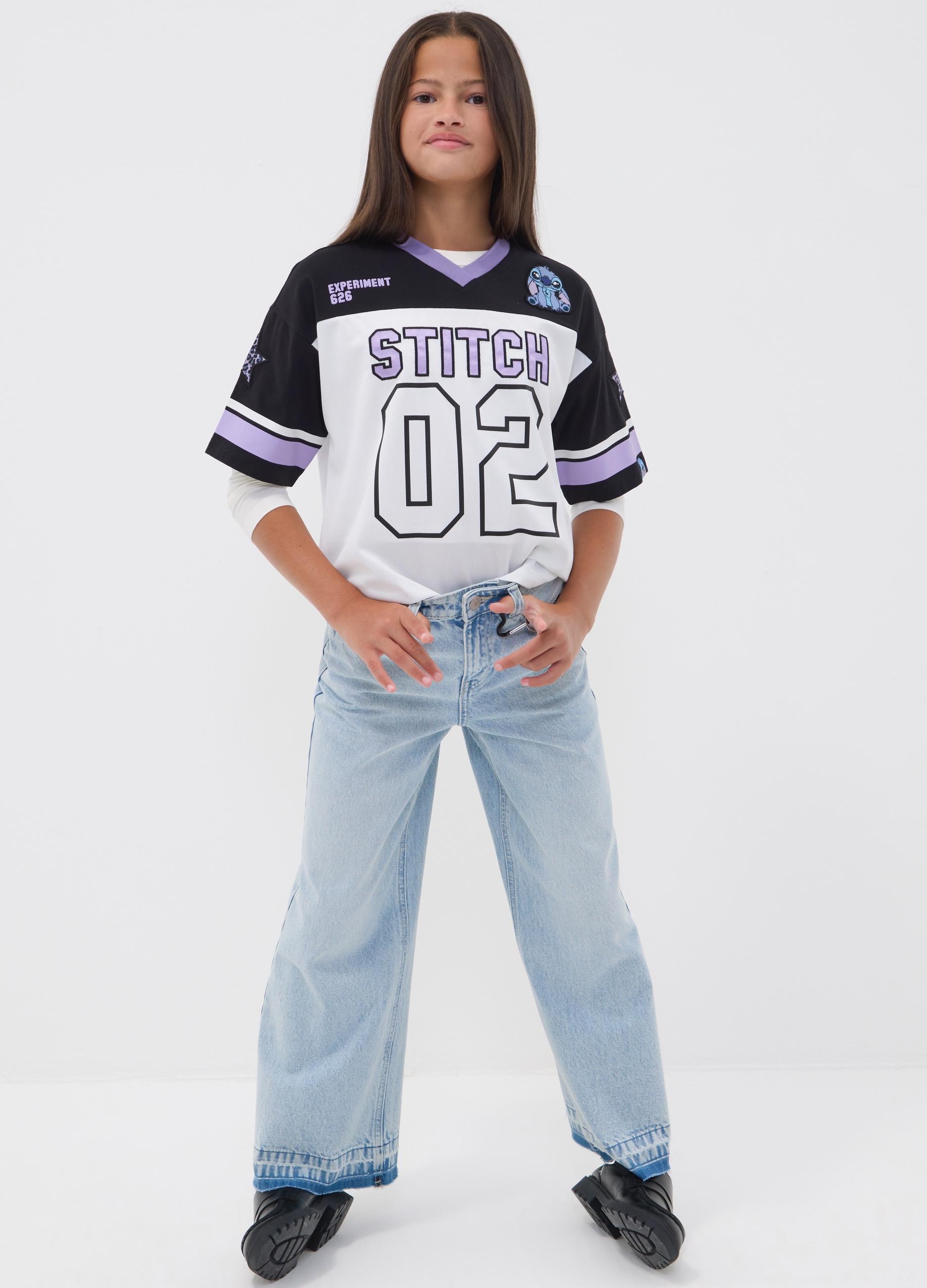 REPUBLIC OF DENIM, Jeans Azzurri Culotte In Puro Cotone Per Ragazza, Bambina, Azzurro, Taglia: 10-11