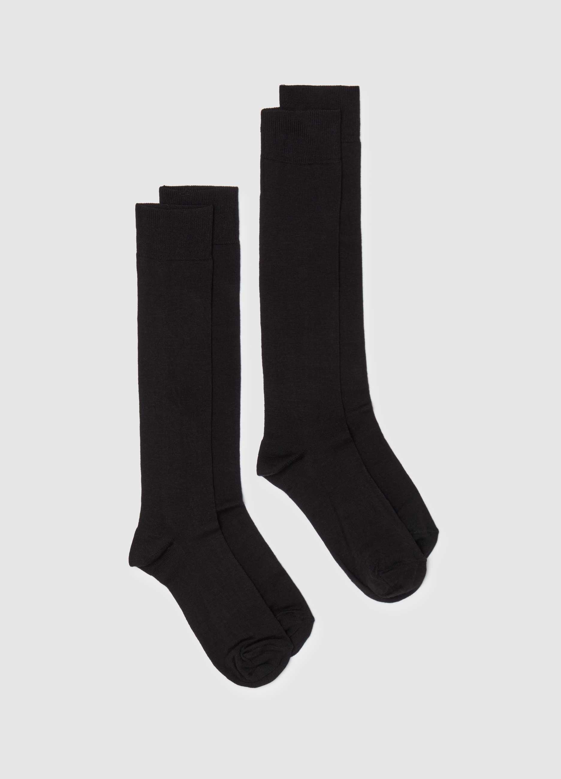 OVS , Bipack Calze Lunghe In Viscosa Di Bamboo, Uomo, Nero, Taglia: 40/41