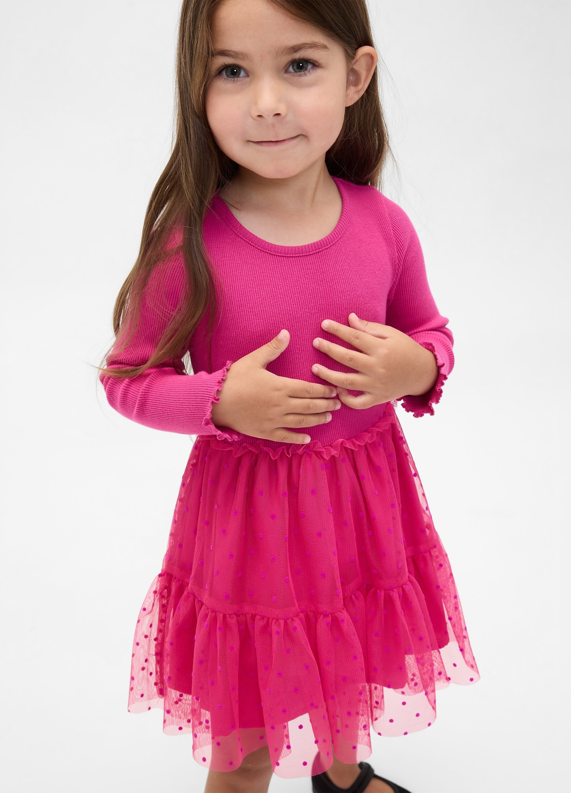 GAP KIDS, Abito Con Gonna In Tulle, Unisex, Viola, Taglia: 2Y/84-91