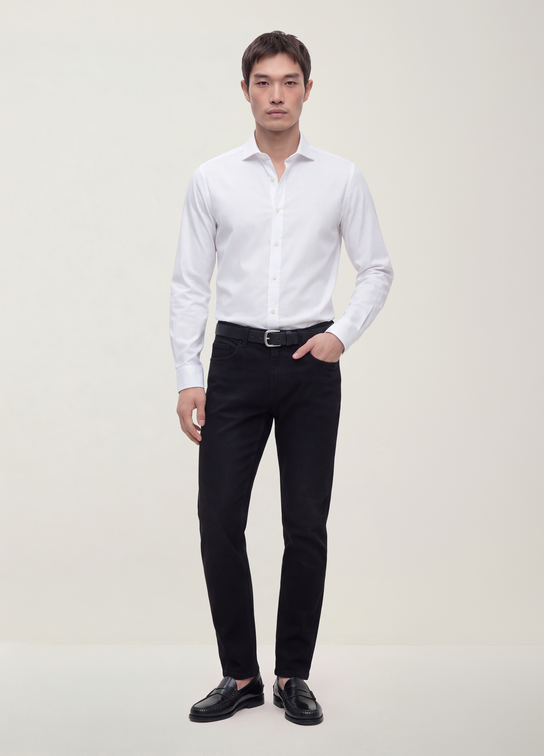 REPUBLIC OF DENIM, Jeans Neri In Misto Cotone E Viscosa Slim Fit, Uomo, Nero, Taglia: 44