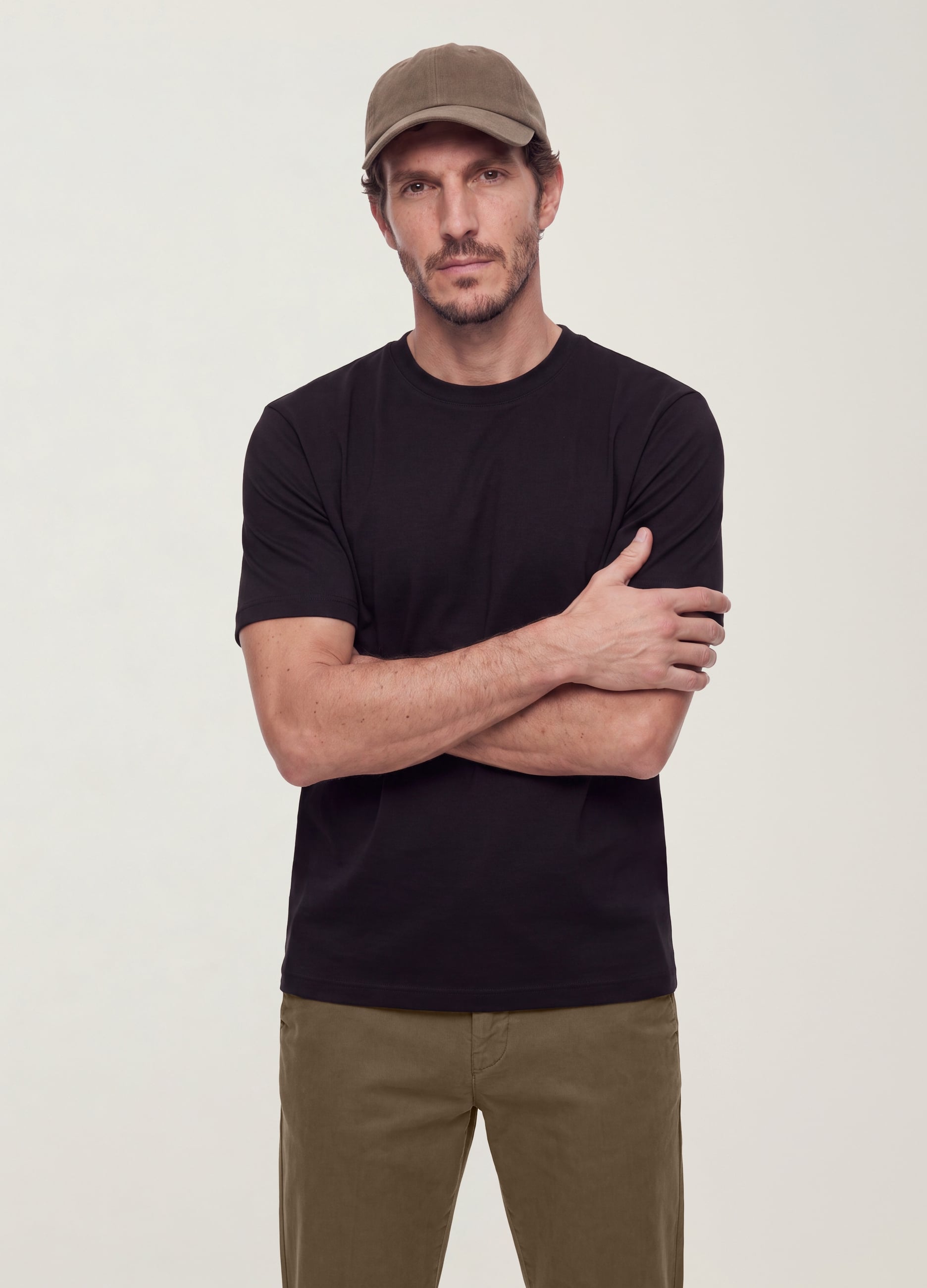 OVS, T-shirt The Iconic Tee Nera In Puro Cotone A Maniche Corte Regular Fit, Uomo, Nero, Taglia: S