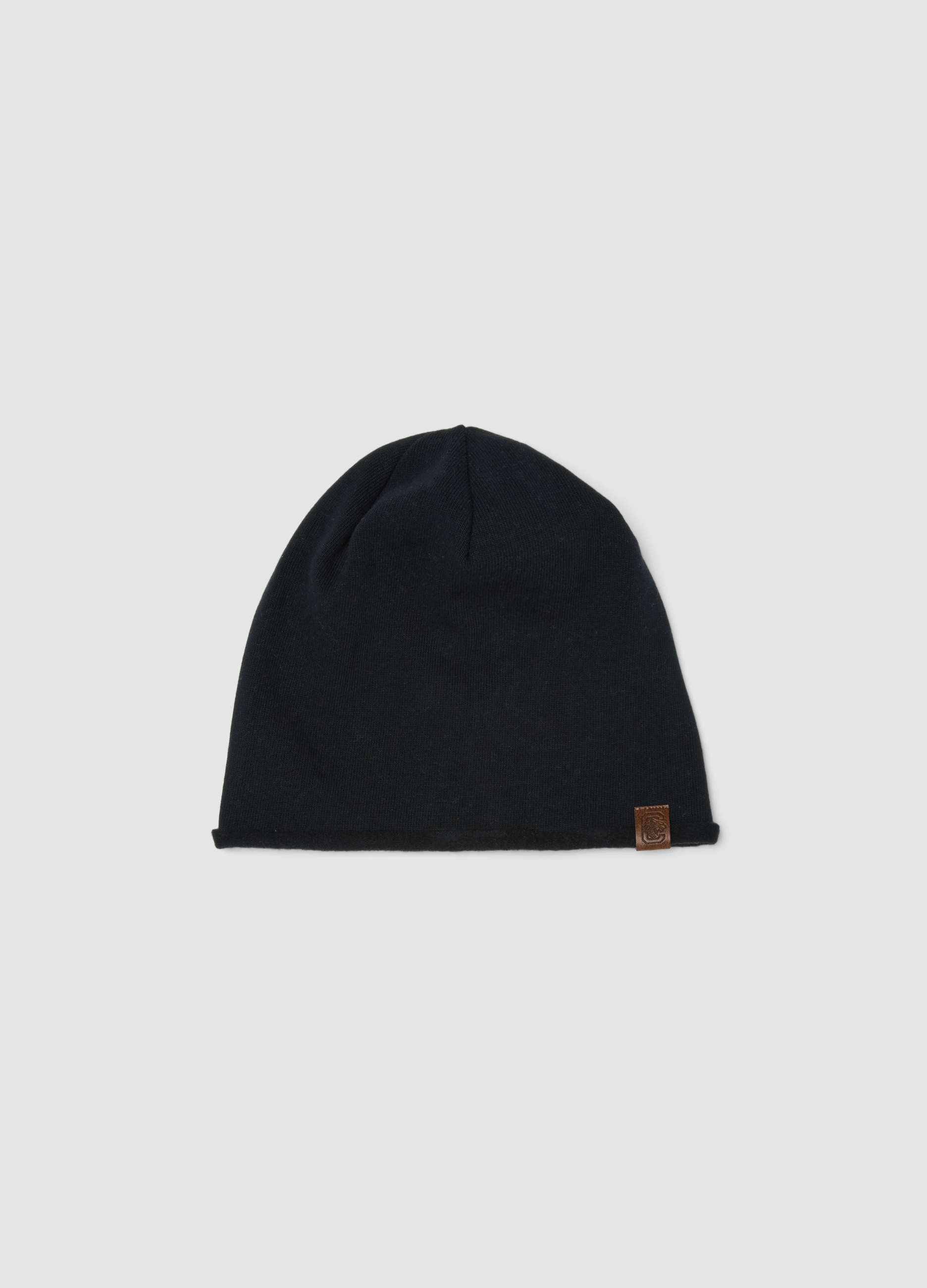 OVS KIDS, Cappello Nero In Cotone Elasticizzato Jersey Knit Per Bambino, Nero, Taglia: 54