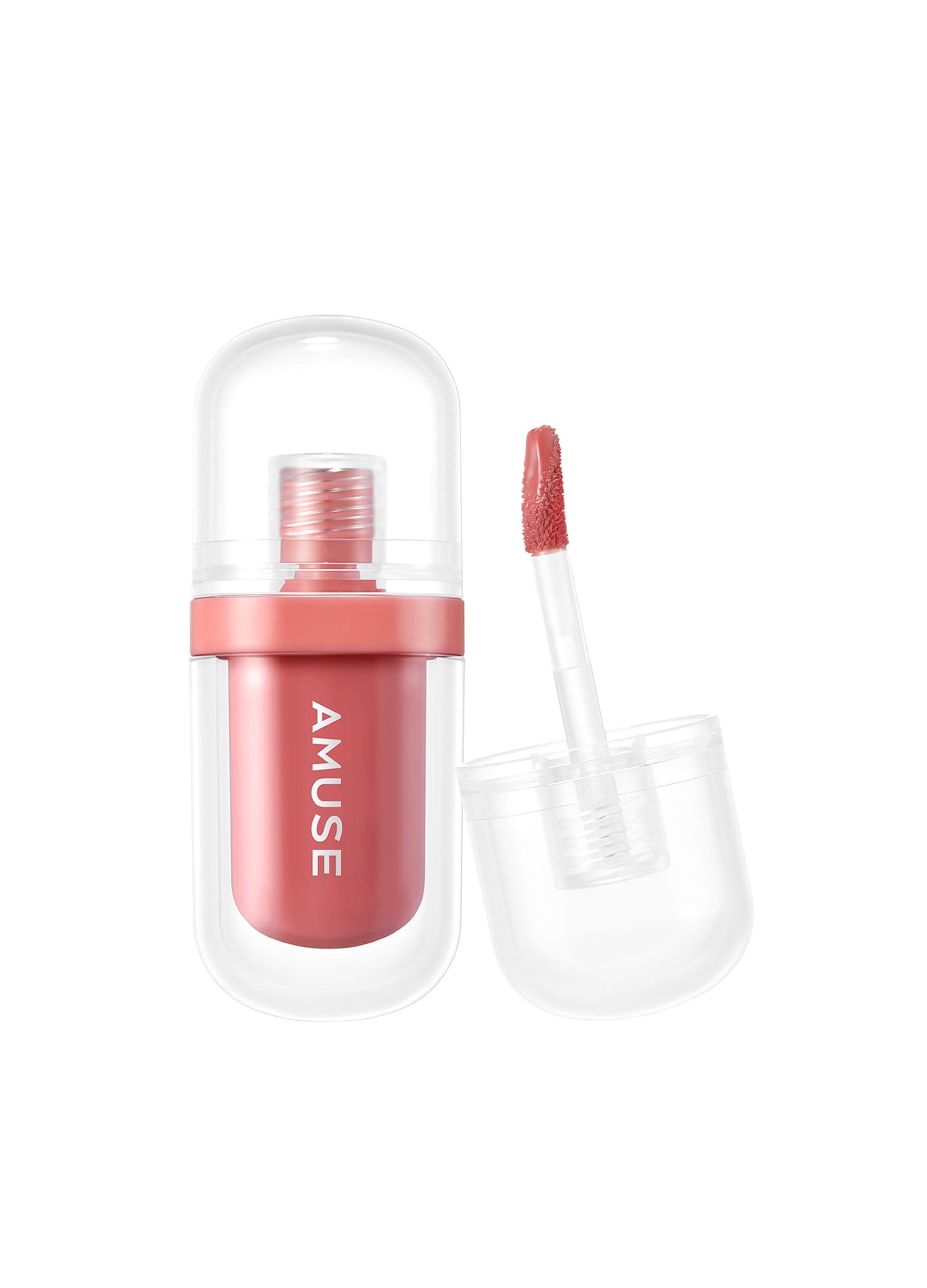 AMUSE, Tinta Labbra Dal Fantastico Effetto Glossy. Colore Vibrante E Labbra Idratate Per 12 Ore - Make-up Coreano, Donna, Marrone, Taglia: FASUL