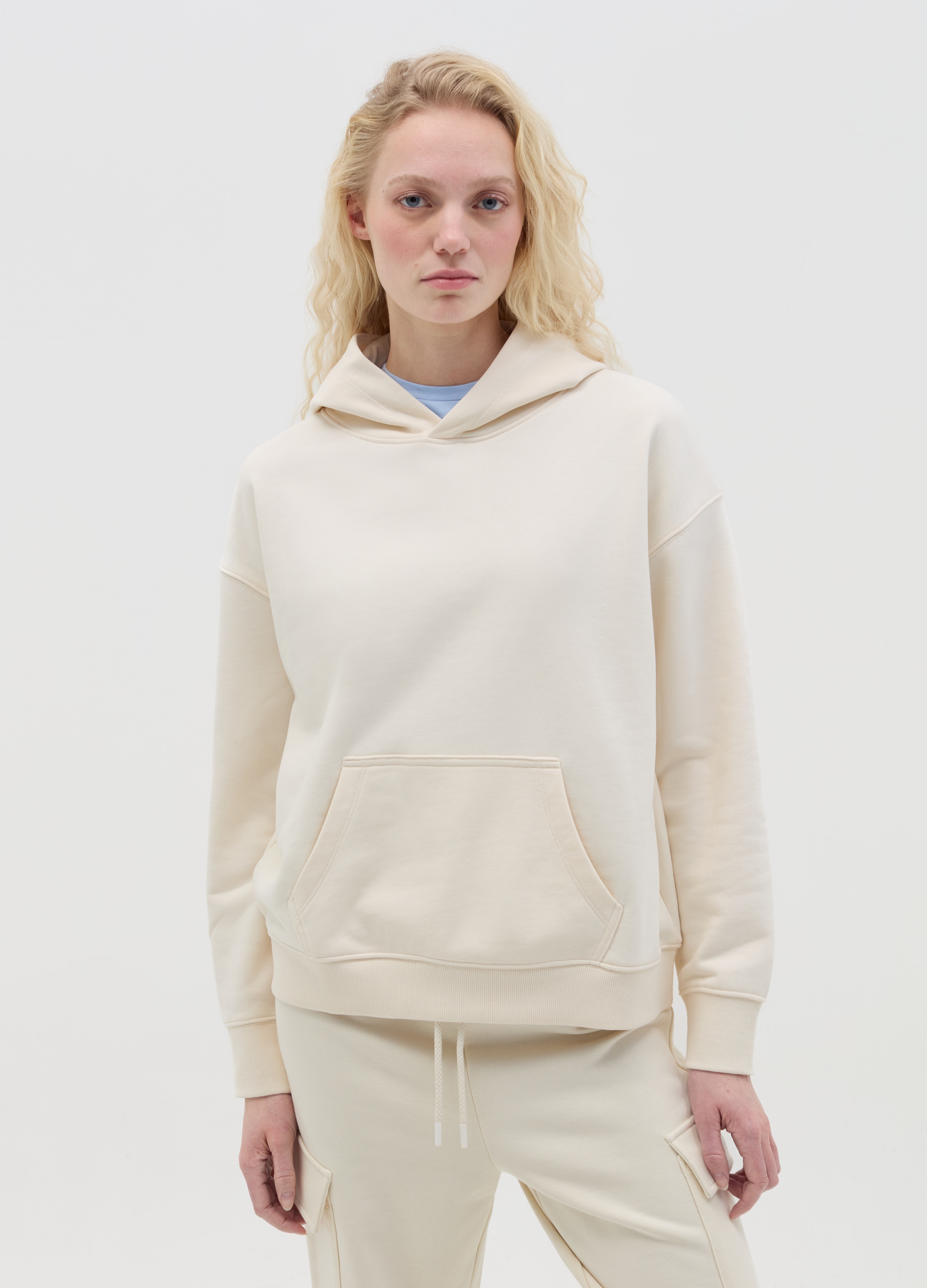 OVS , Felpa In French Terry Con Cappuccio, Donna, Bianco, Taglia: S