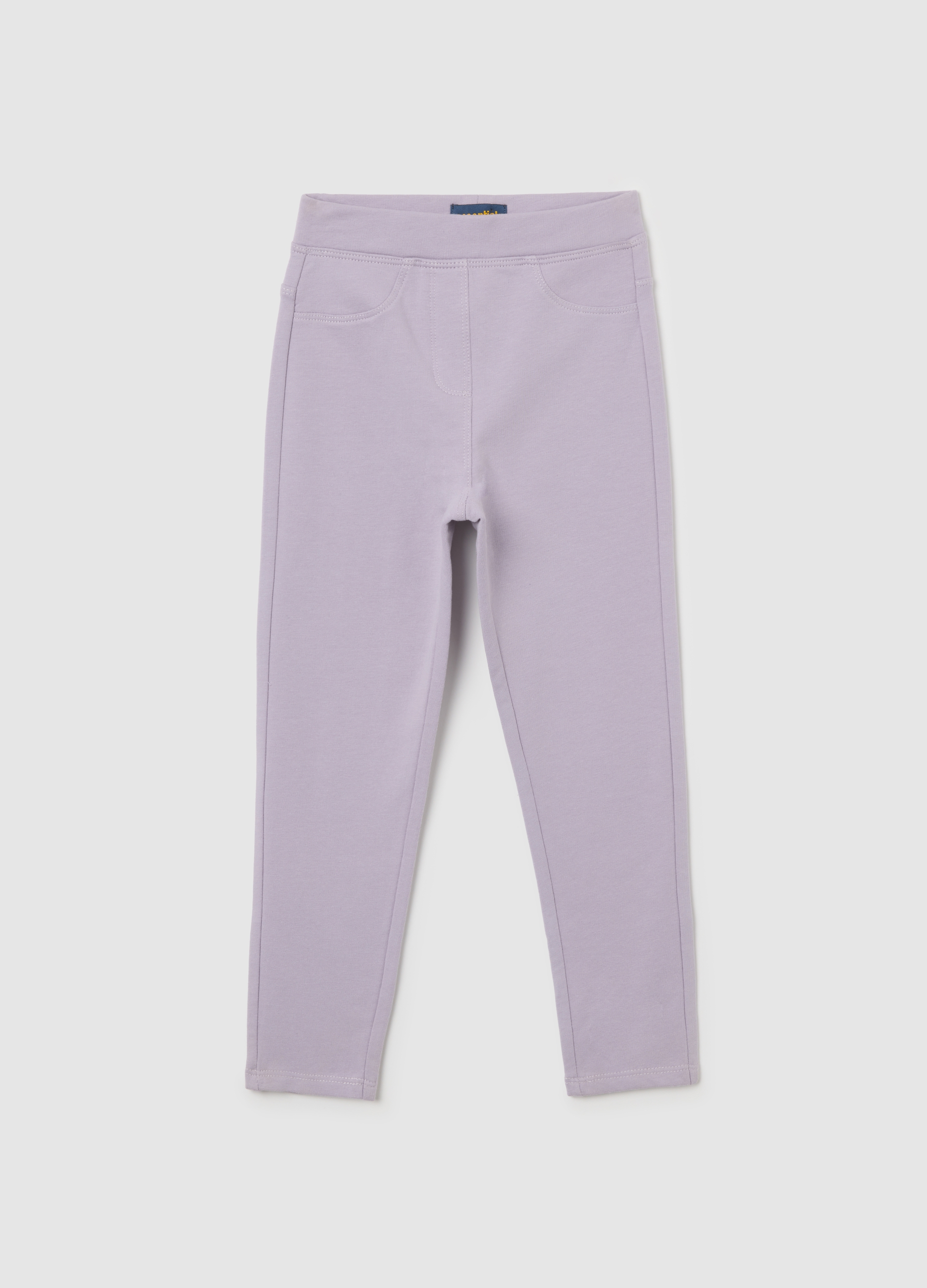 OVS KIDS, Pantalones Ajustados Violetas De Mezcla De Algodón Elástico Para Niñas, Niña, Lila claro, Talla: 9-10