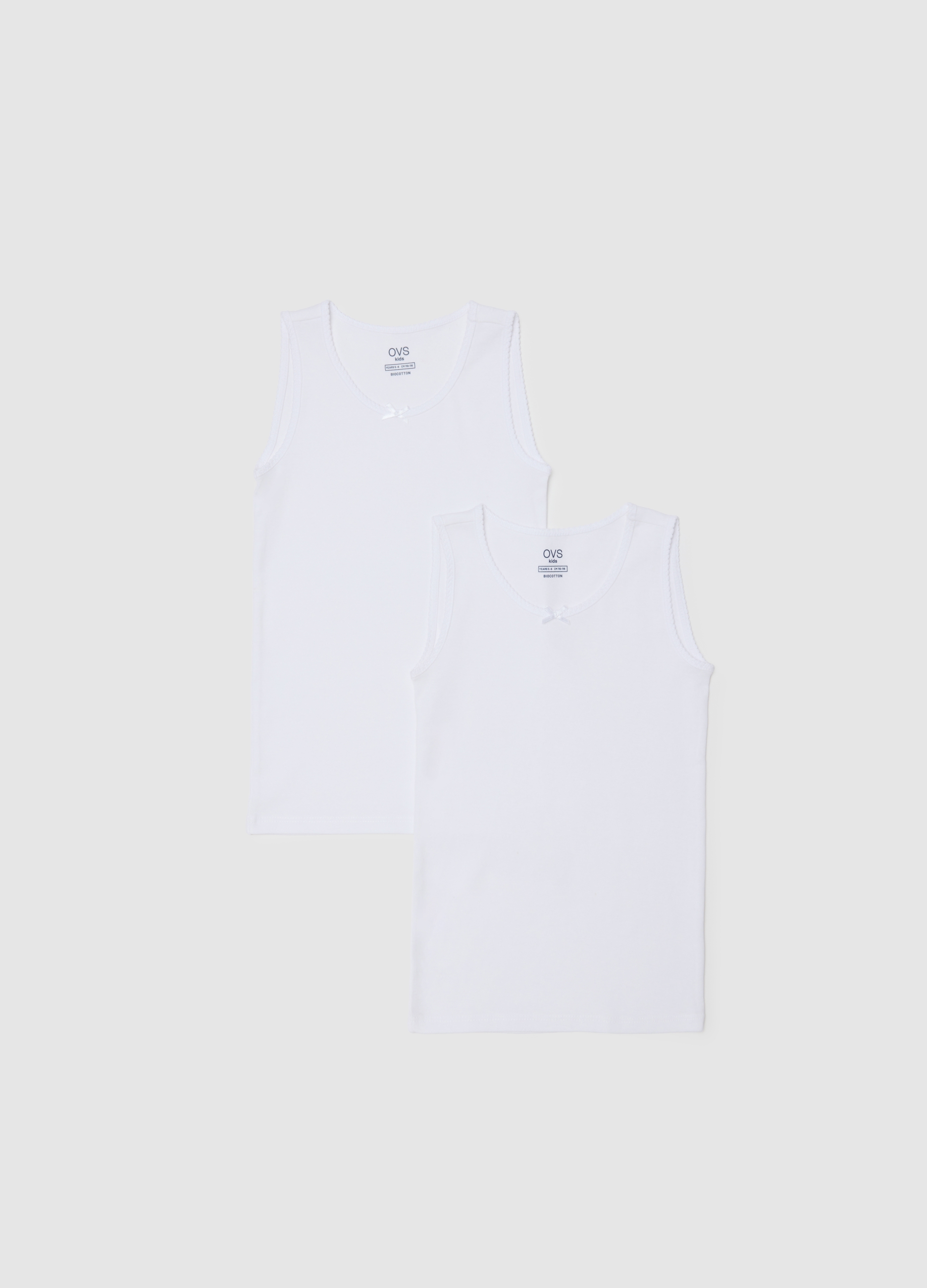 Camiseta Blanca De Algodón, Niña, Blanco, Talla: 3-4