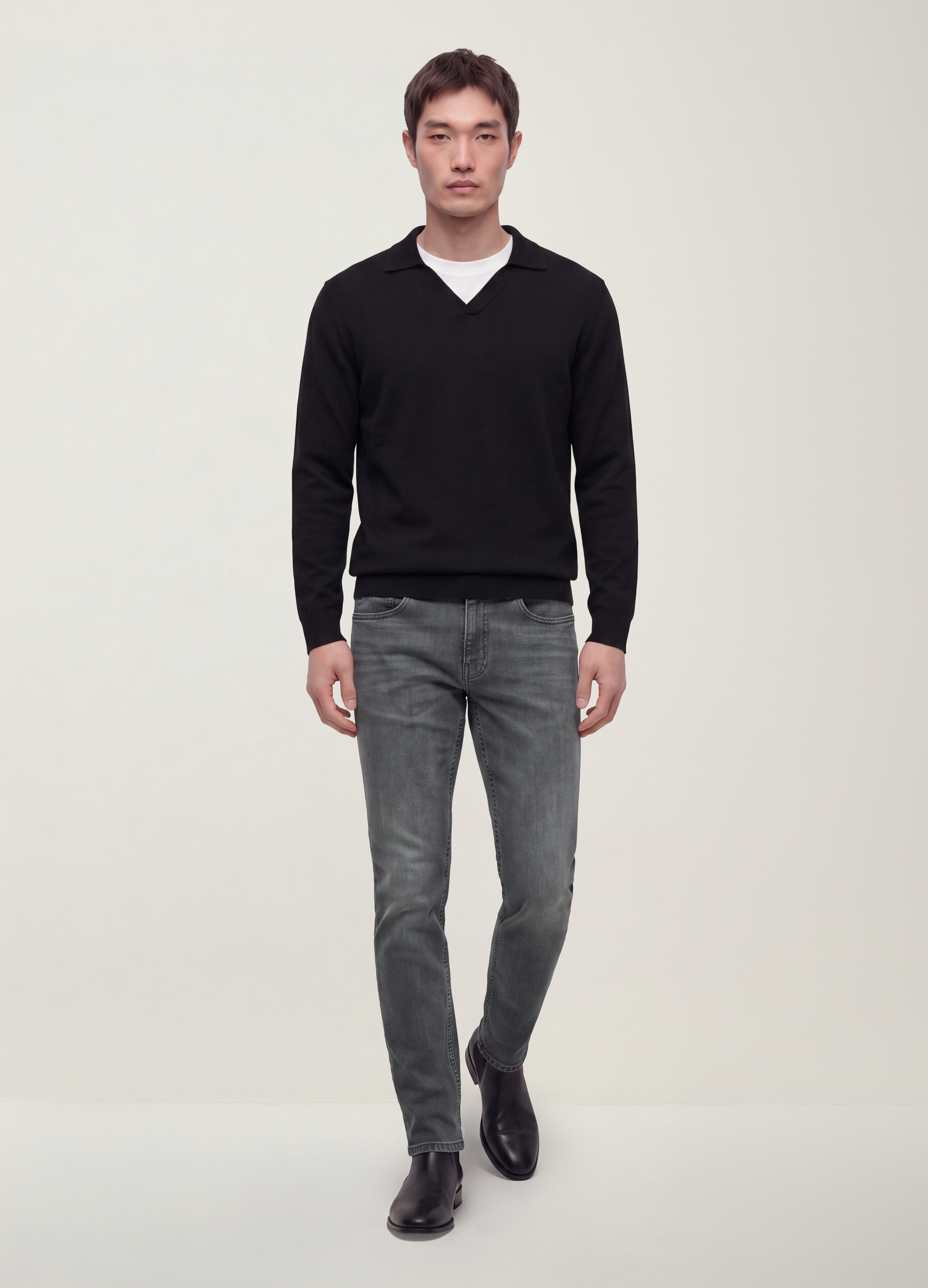 REPUBLIC OF DENIM, Jeans Denim Grigi In Cotone Elasticizzato Slim Fit, Uomo, Grigio, Taglia: 44
