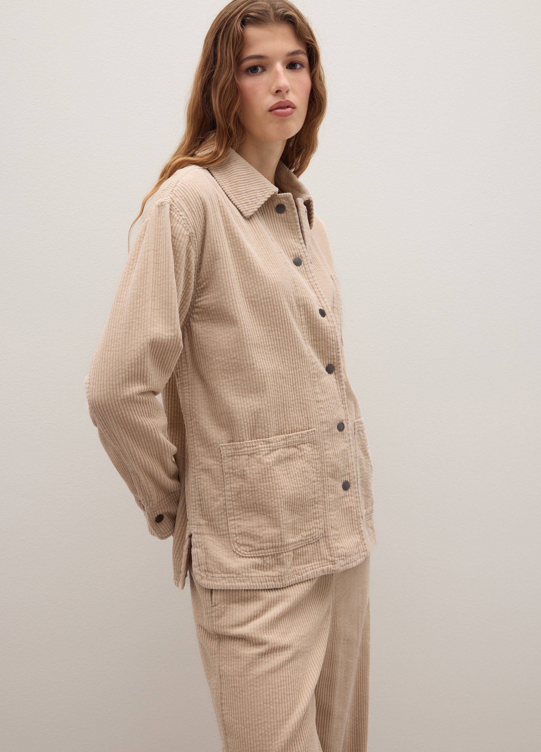 PIOMBO, Camicia Verde In Puro Cotone Regular Fit A Coste, Donna, Verde, Taglia: XS