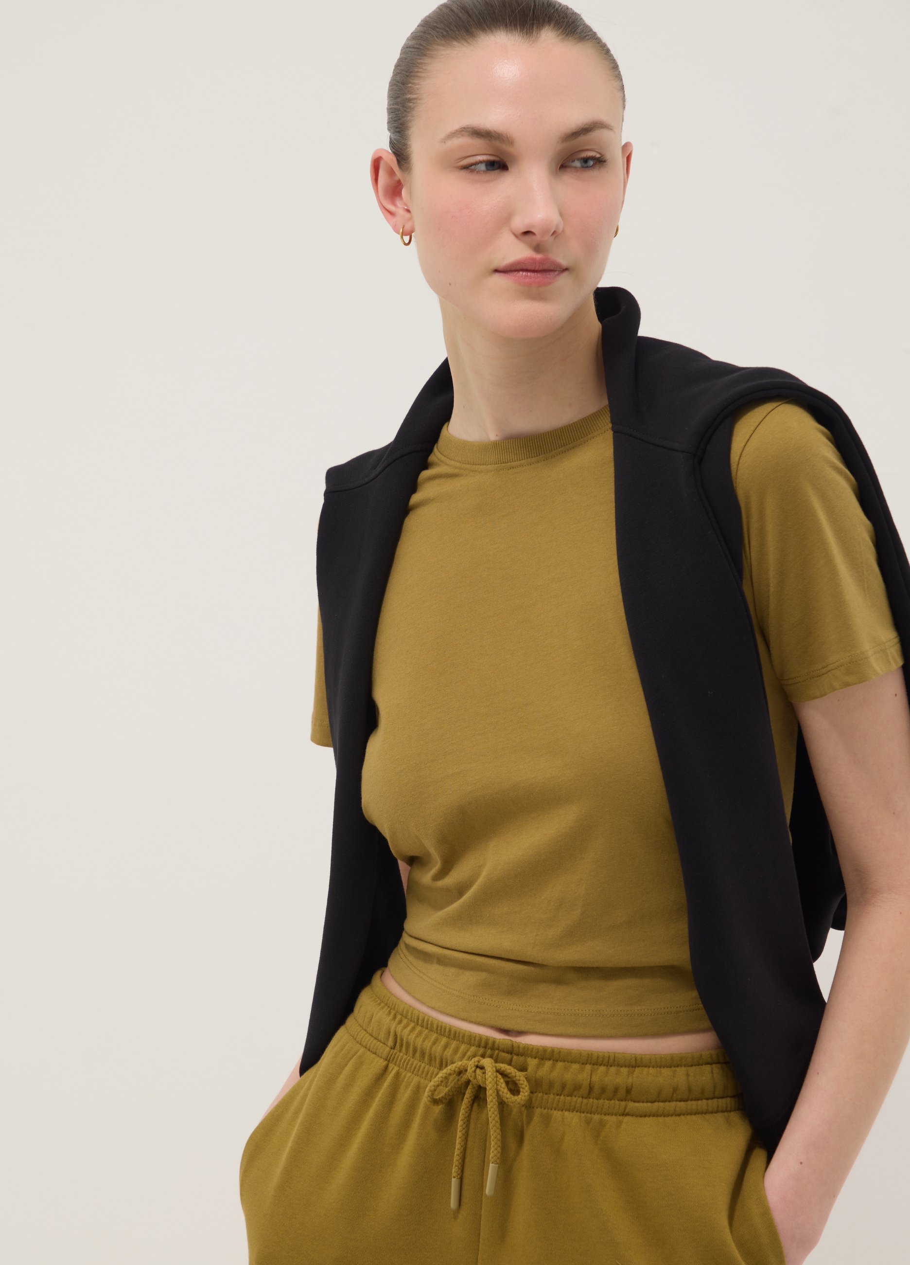 OVS, T-shirt A Maniche Corte In Puro Cotone Blu Regular Fit, Donna, Blu, Taglia: 3XL