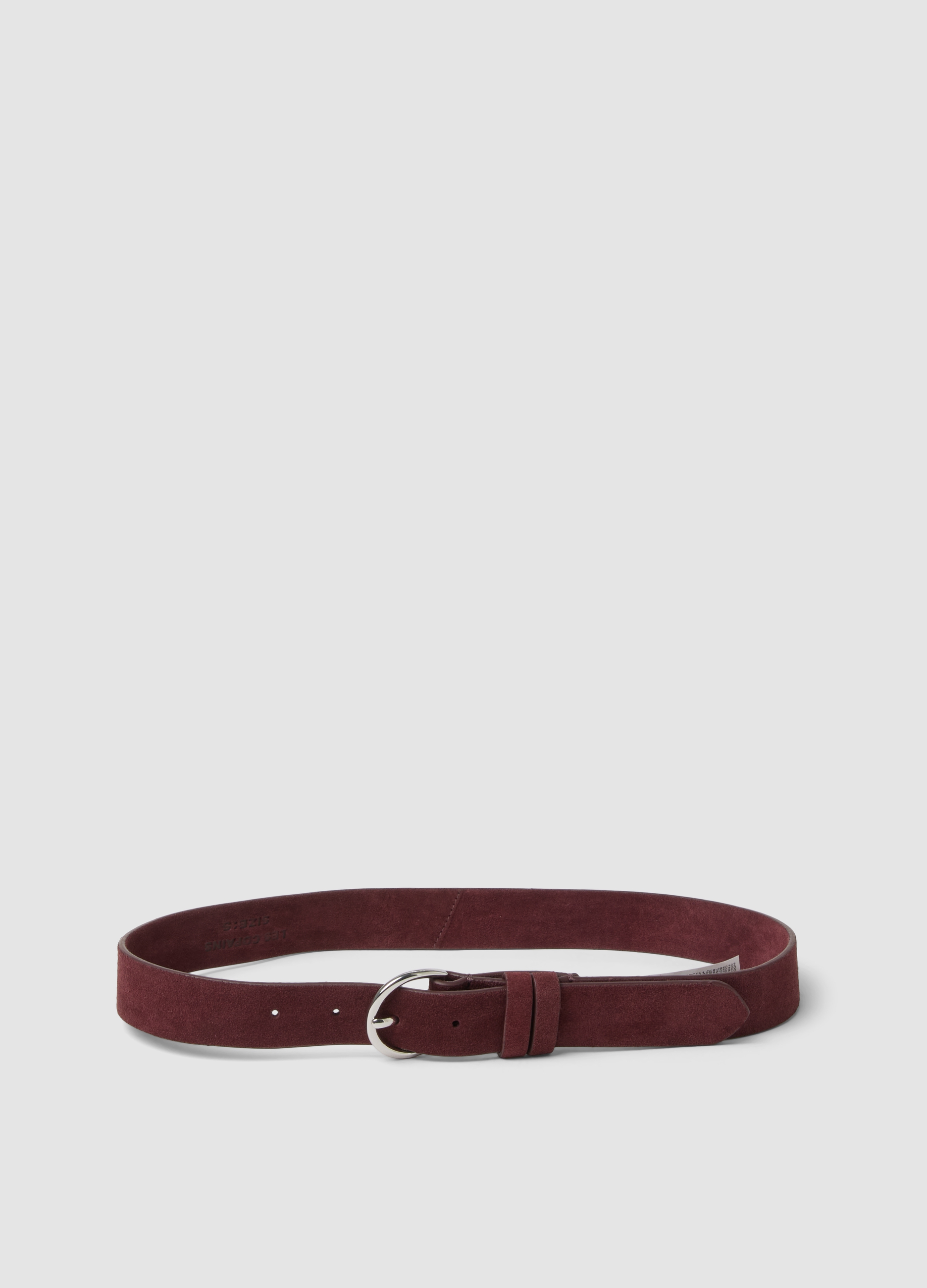 LES COPAINS, Cintura Rossa In Vera Pelle Con Fibbia Ovale, Donna, Rosso, Taglia: M