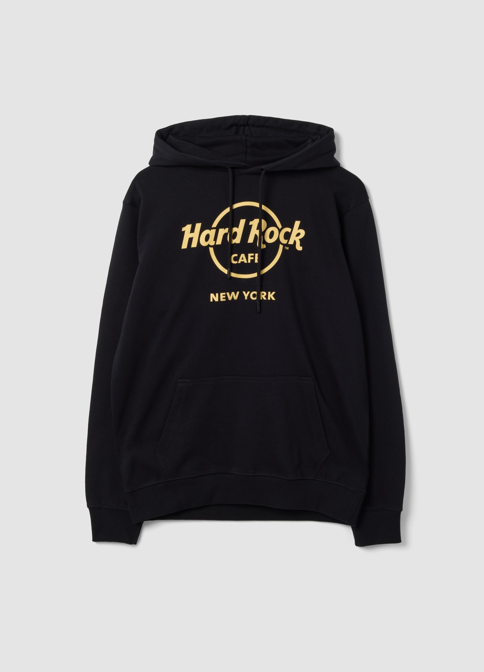 HARD ROCK CAFE, Felpa Blu Con Cappuccio In Puro Cotone, Uomo, Nero, Taglia: M