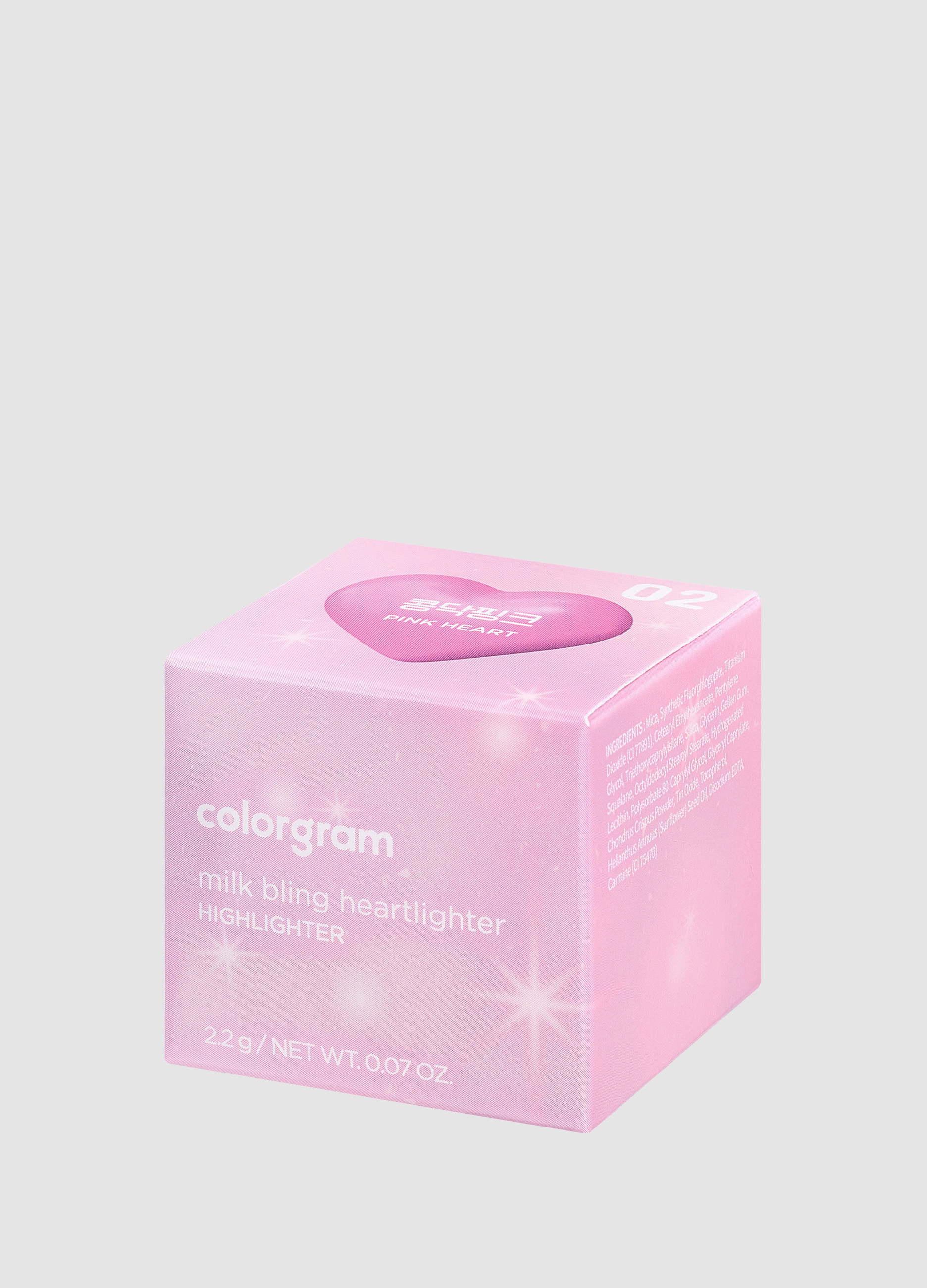OVS, Milk Bling Heartlighter 02 Pink Heart 2.2g - Make-up Coreano, Donna, , Taglia: FASUL