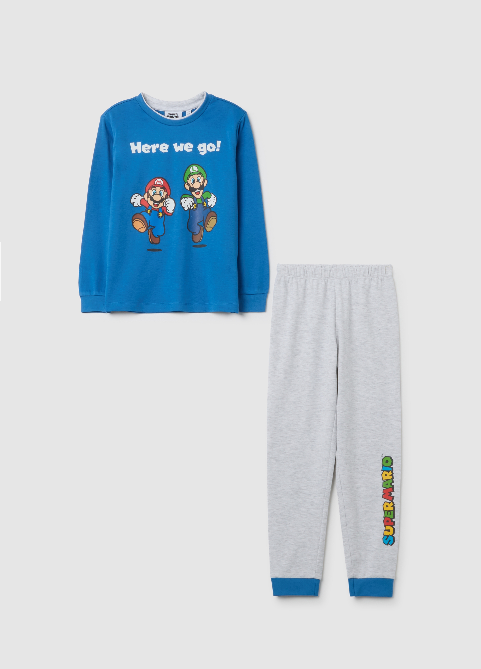 NINTENDO, Pigiama Da Bambino In Puro Cotone Multicolor Con Stampa, Multicolor, Taglia: 4-5