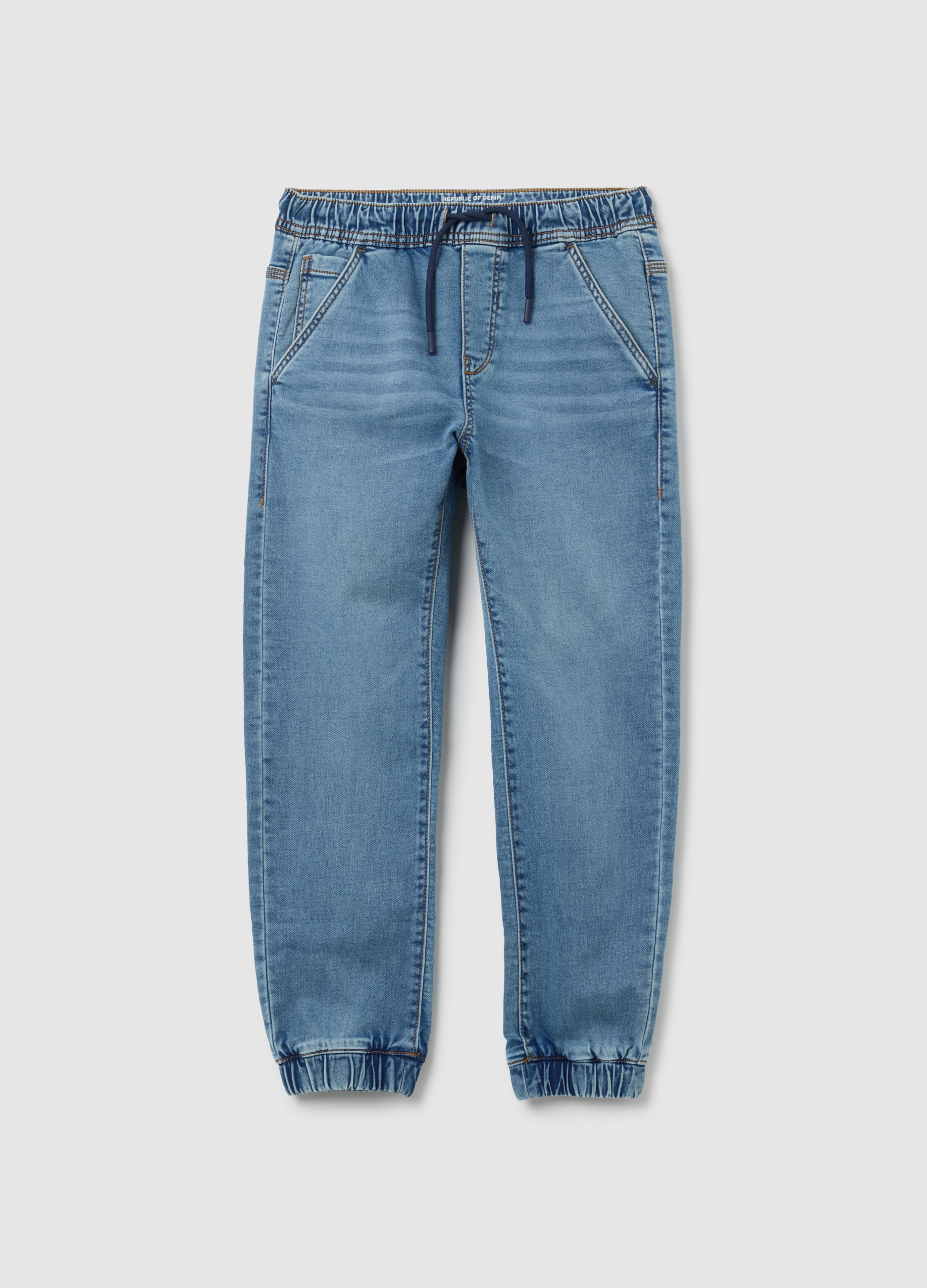 OVS, Jog Denim Da Ragazzo In Cotone Blu Regular Fit, Bambino, Blu, Taglia: 10-11
