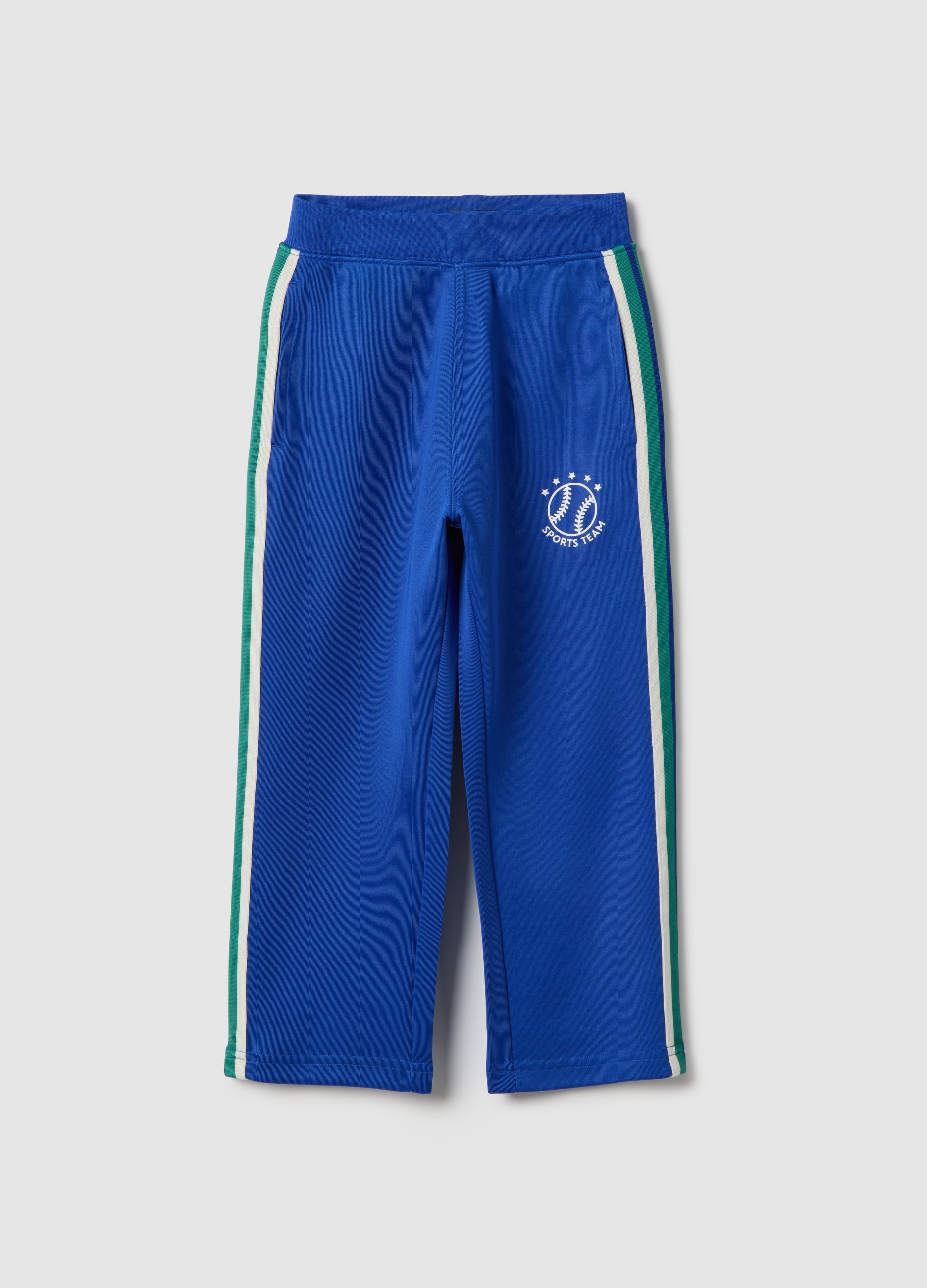 OVS KIDS, Pantalones De Niños Azul Regular Fit En Mezcla De Algodón, Niño, Azul oscuro, Talla: 6-7