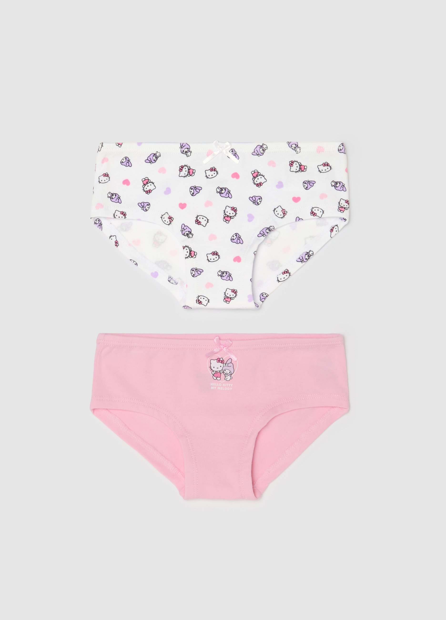 OVS, Bipack Culotte In Cotone Stretch Stampa Hello Kitty, Bambina, Multicolor, Taglia: 18-24