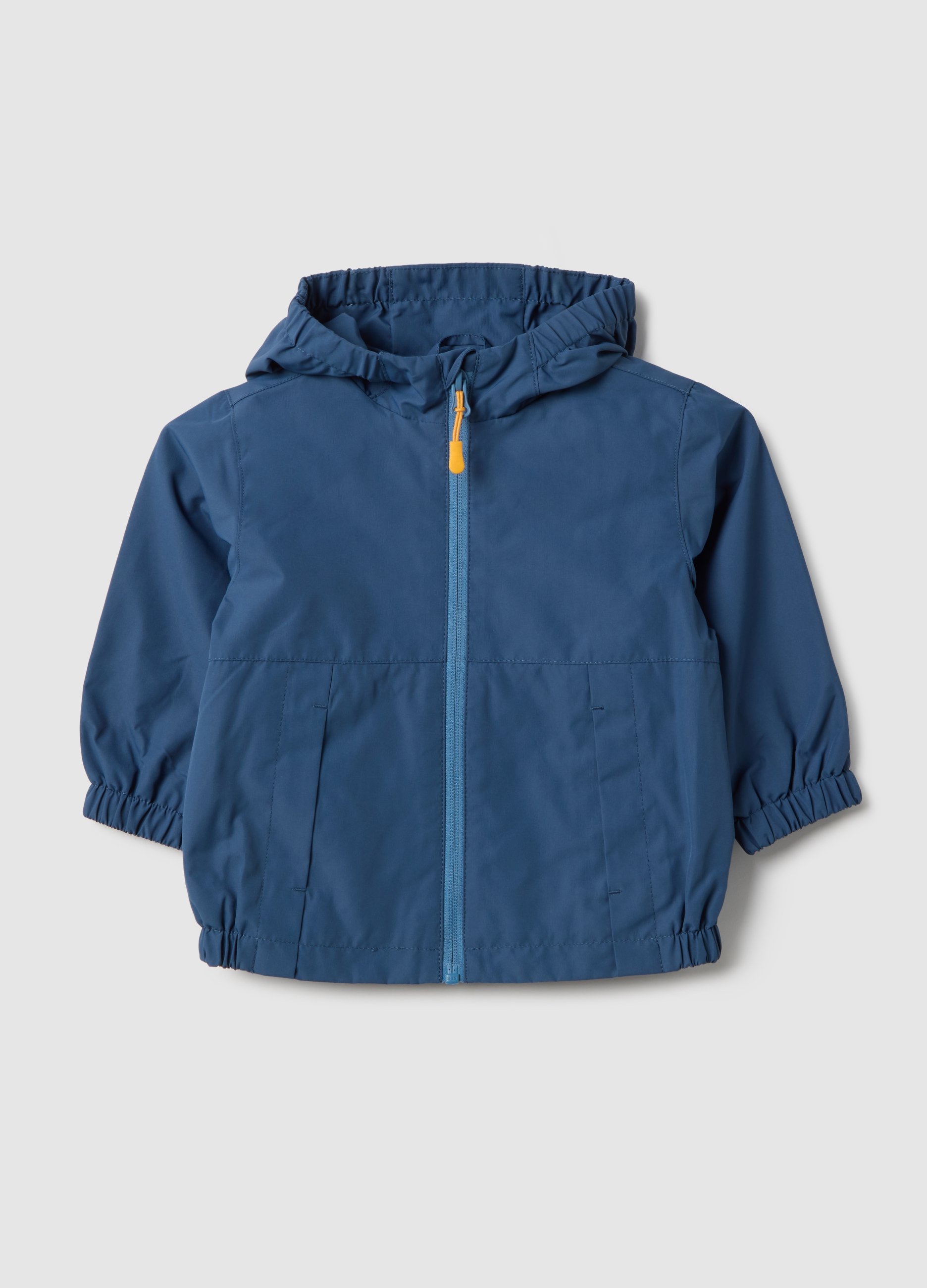 FAGOTTINO, Chaqueta Ligera Azul Para Niños Con Cremallera Completa Y Capucha, Ajuste Regular, Niño, Blu Bluette, Talla: 30-36