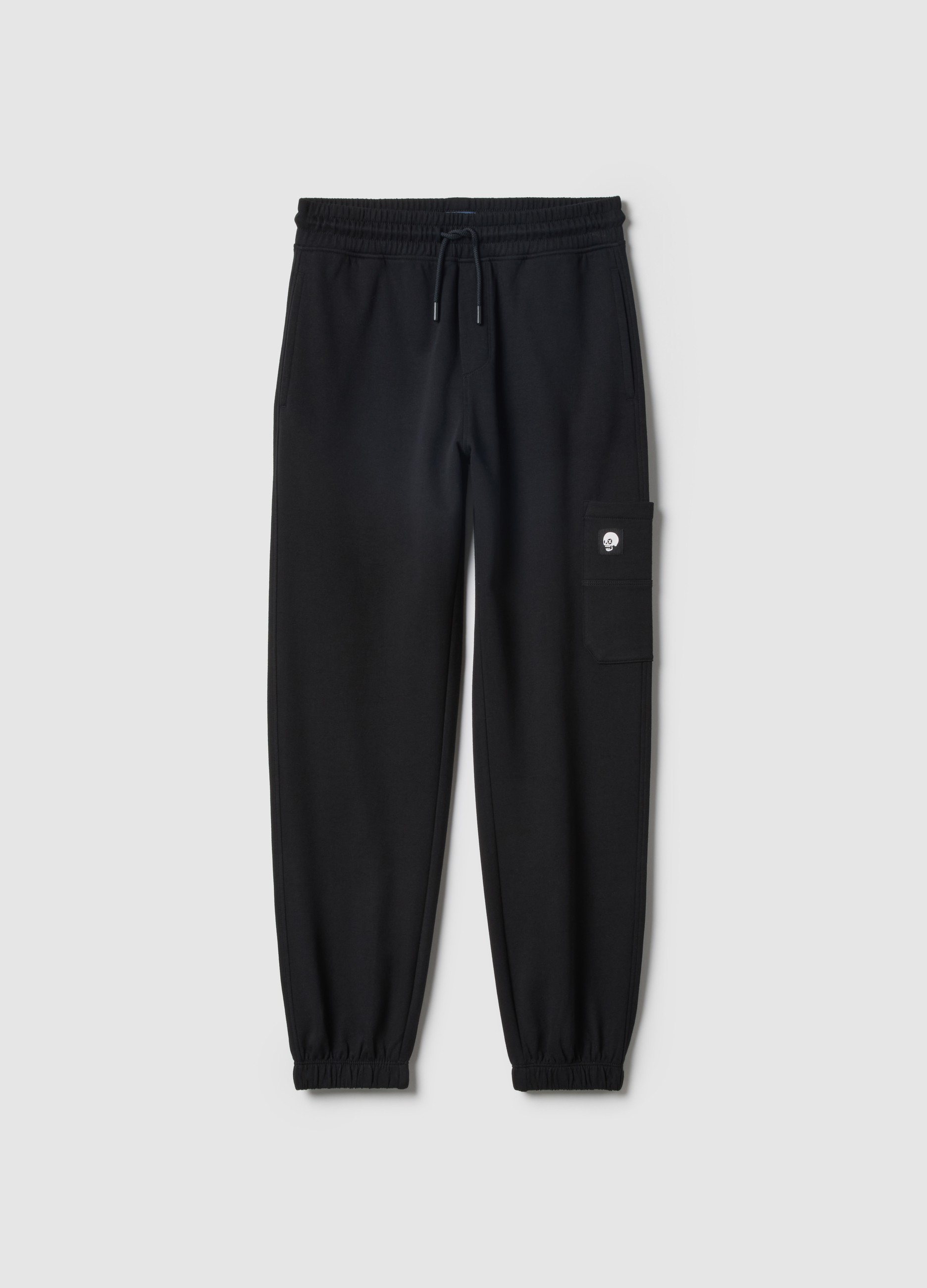 OVS KIDS, Joggers De Algodón Puro Negro Para Chico, Ajuste Holgado, Niño, Gunmetal, Talla: 13-14