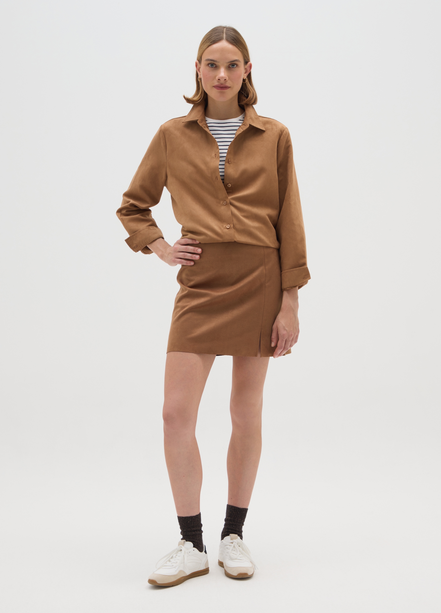 OVS, Gonna Mini Marrone, Donna, Marrone, Taglia: XXL