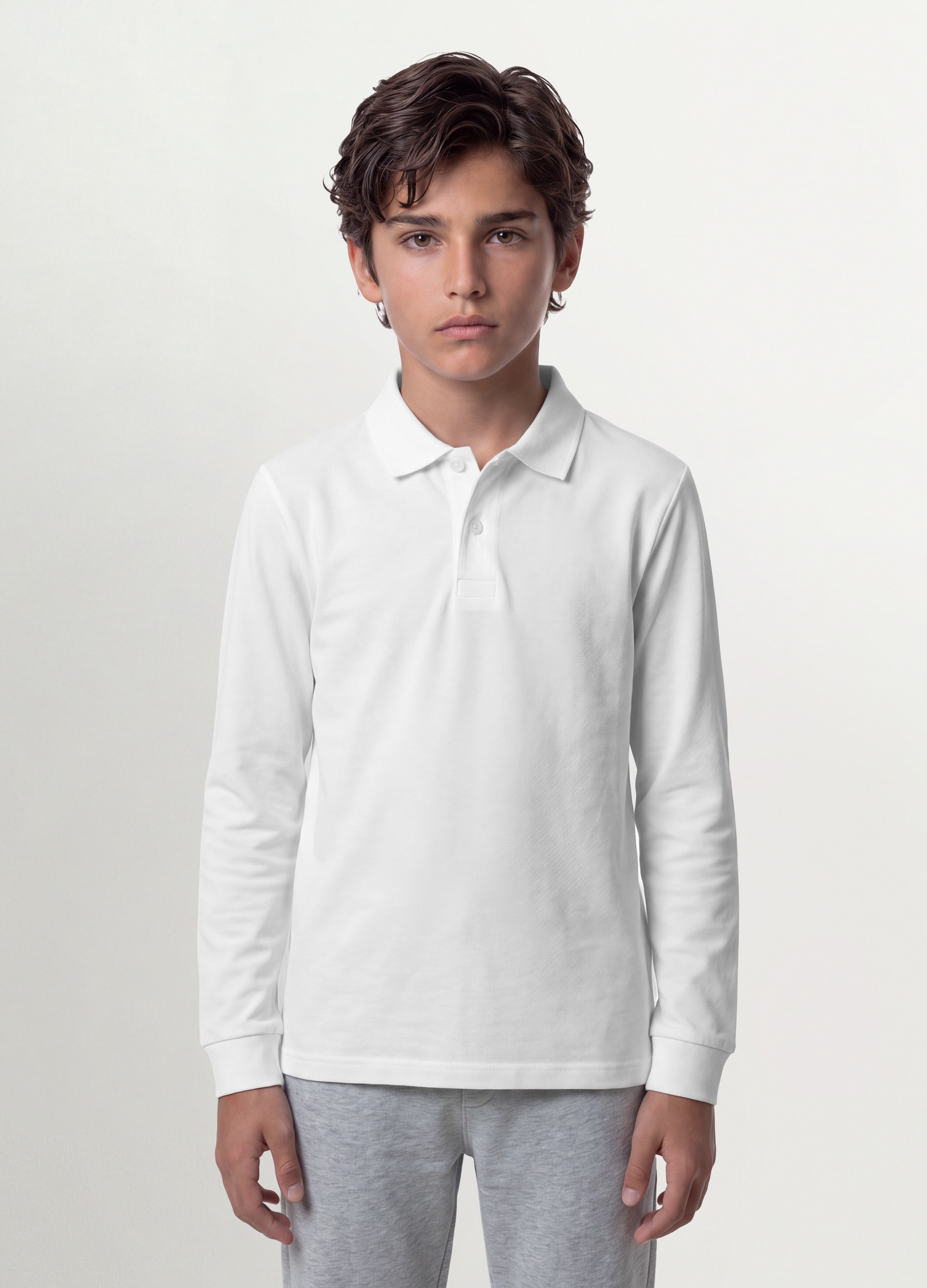 OVS KIDS, Polo Bianca In Piquet Di Puro Cotone Organico Regular Fit Per Ragazzo, Bambino, Bianco, Taglia: 13-14
