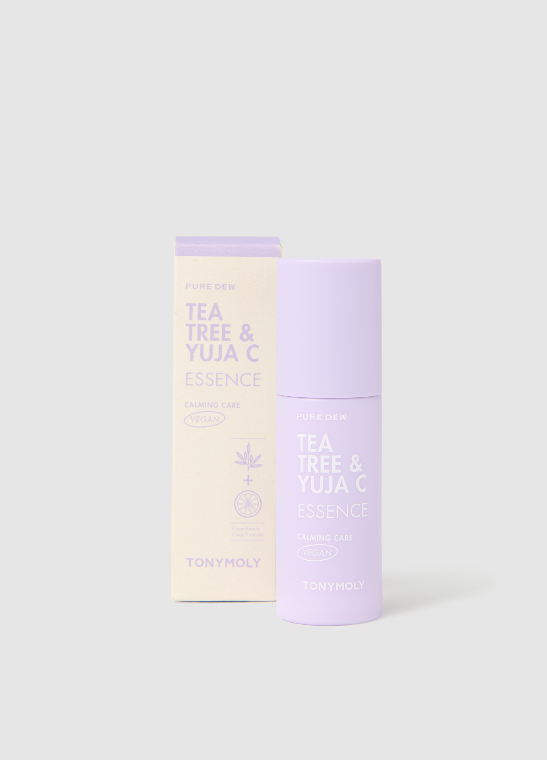 TONY MOLY, Pure Dew Tea Tree & Yuja C Calming Essence - Skincare Coreana, Unisex, Bianco, Taglia: FASUL