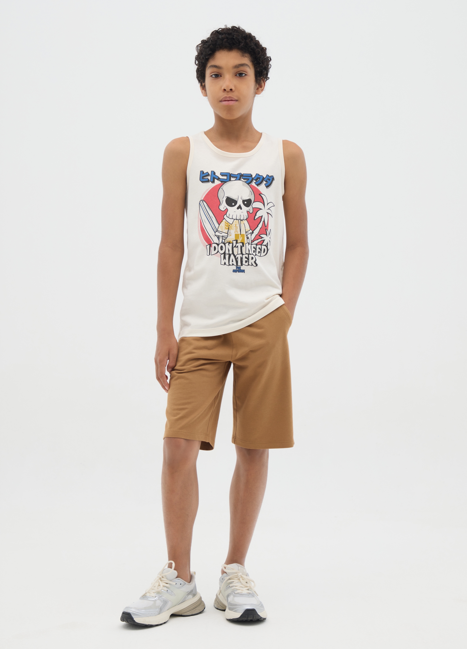 OVS, Set Da Ragazzo In Puro Cotone Bianco Regular Fit, Bambino, Bianco, Taglia: 10-11