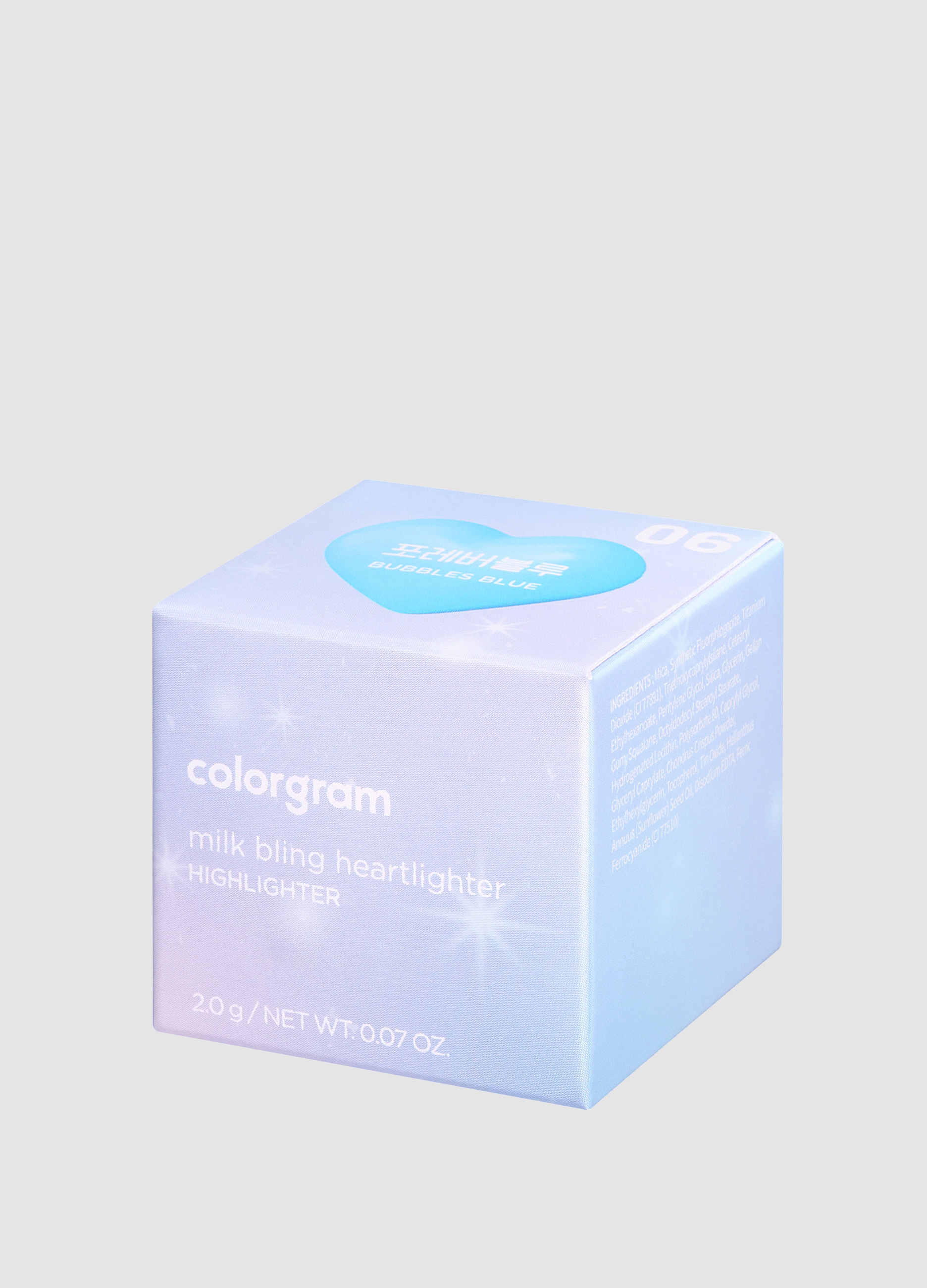OVS, Milk Bling Heartlighter 06 Bubbles Blue 2.2g - Make-up Coreano, Donna, , Taglia: FASUL