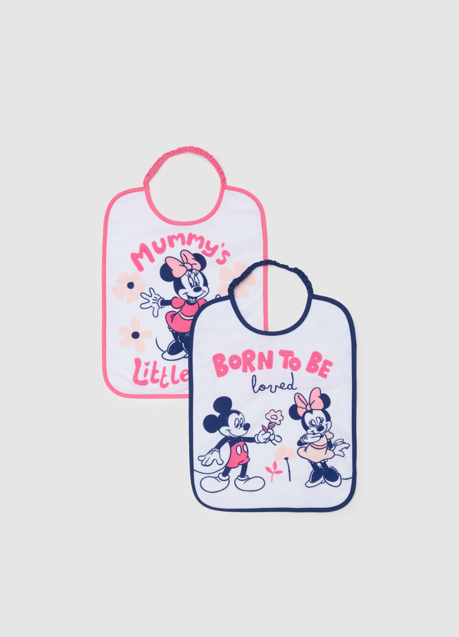 FAGOTTINO, Bipack Bavette In Misto Cotone Bianche Per Neonati, Neonata, Multicolor, Taglia: T.U.