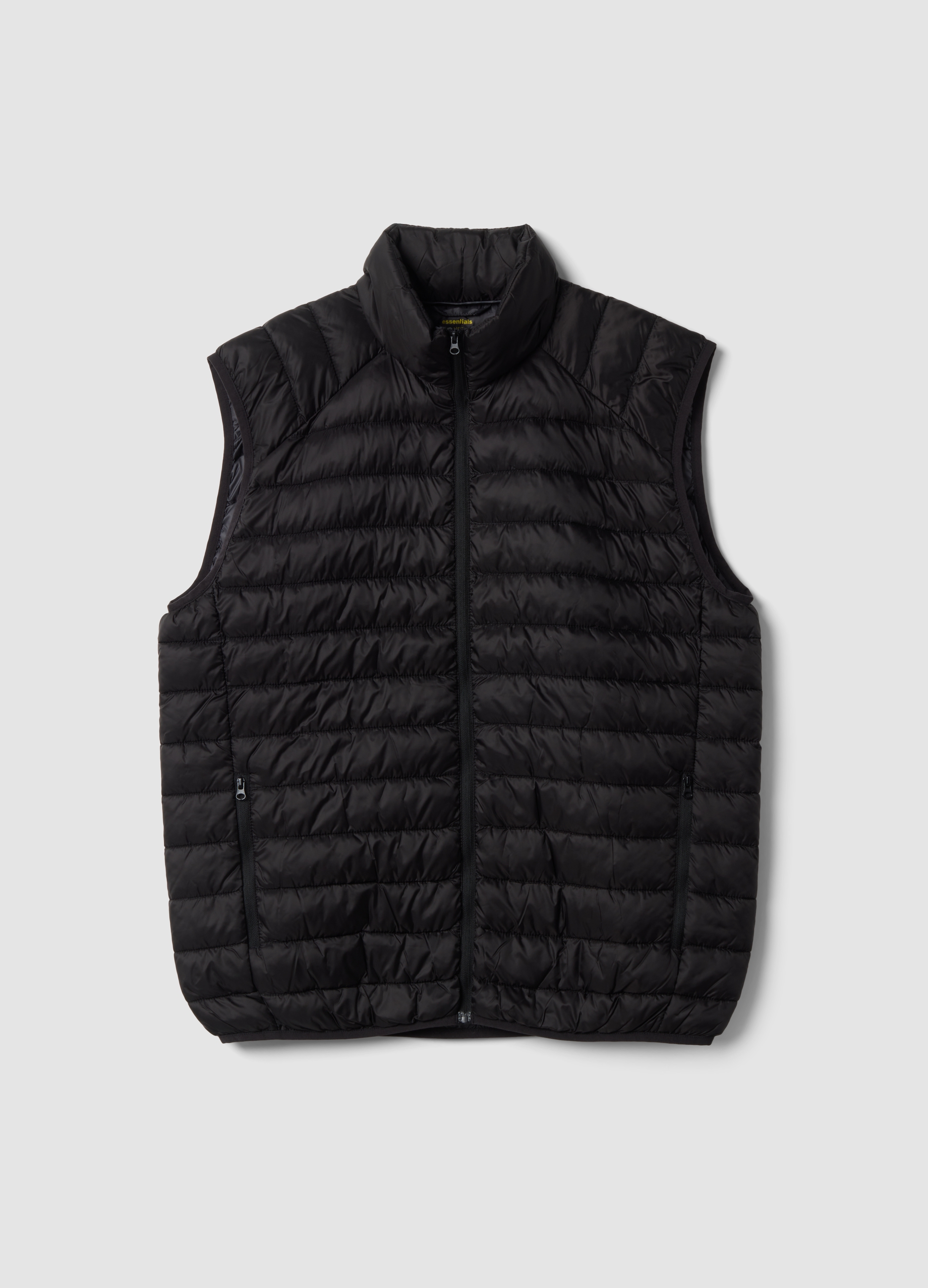 OVS, Gilet Ultralight Nero Imbottito Con Zip, Uomo, Nero, Taglia: XL