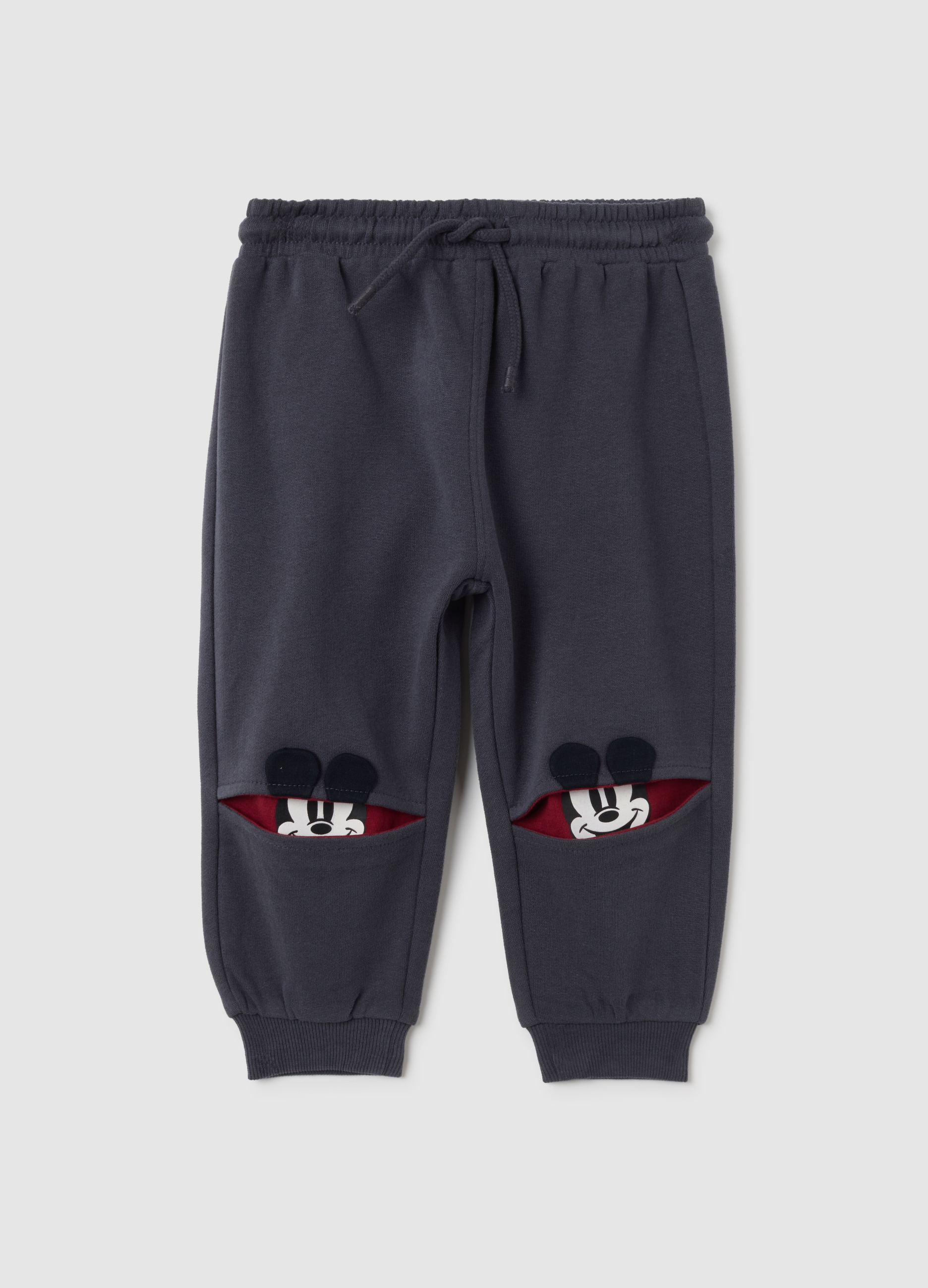 Pantalones Infantiles De Algodón Puro En Negro Corte Regular, Niño, Gunmetal, Talla: 9-12