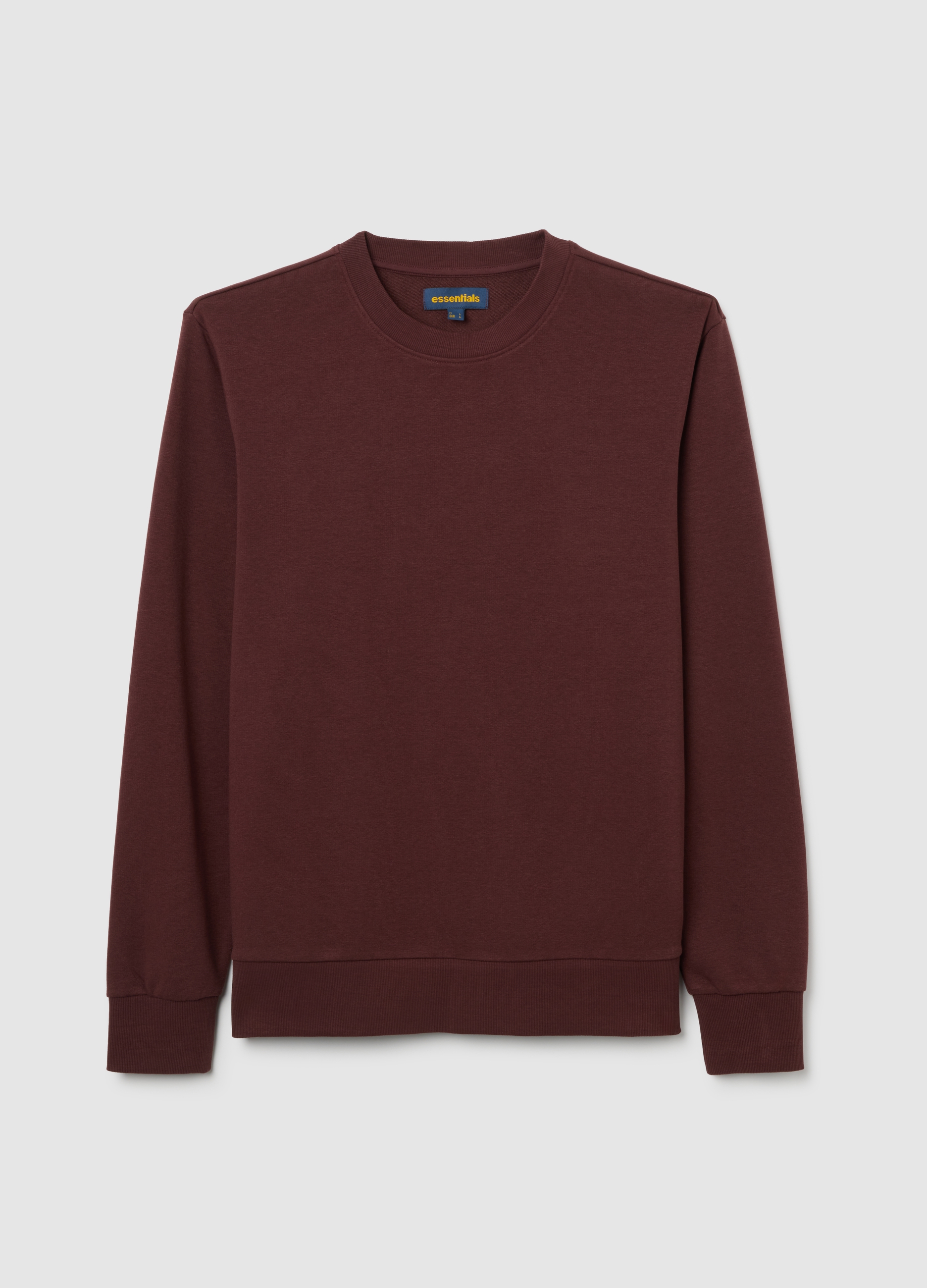 Sudadera Marrón De Mezcla De Algodón Ajuste Regular, Hombre, Marrón chocolate, Talla: XL