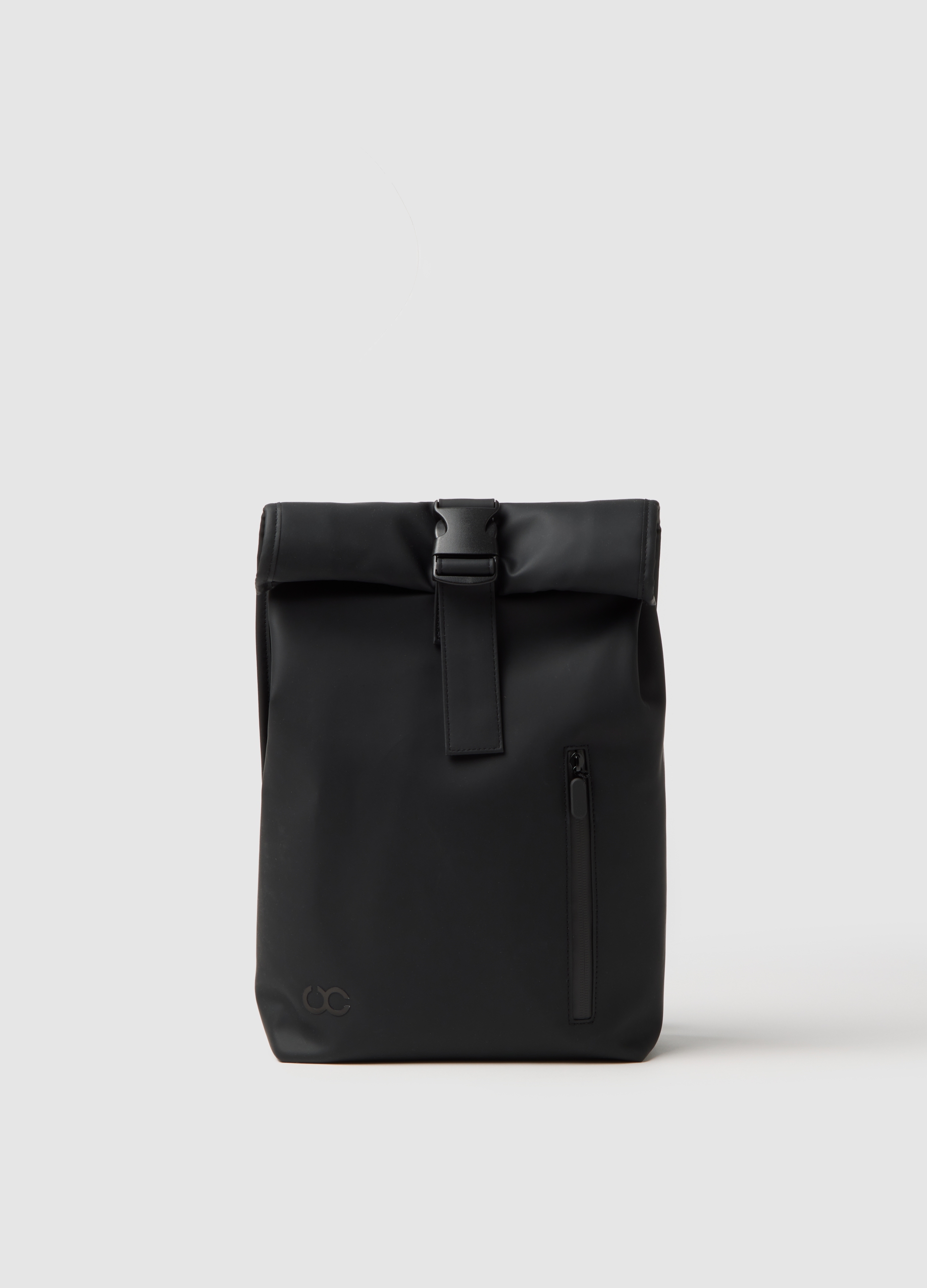 OVS, Zaino Nero Con Chiusura A Clip, Donna, Nero, Taglia: ONE SIZE