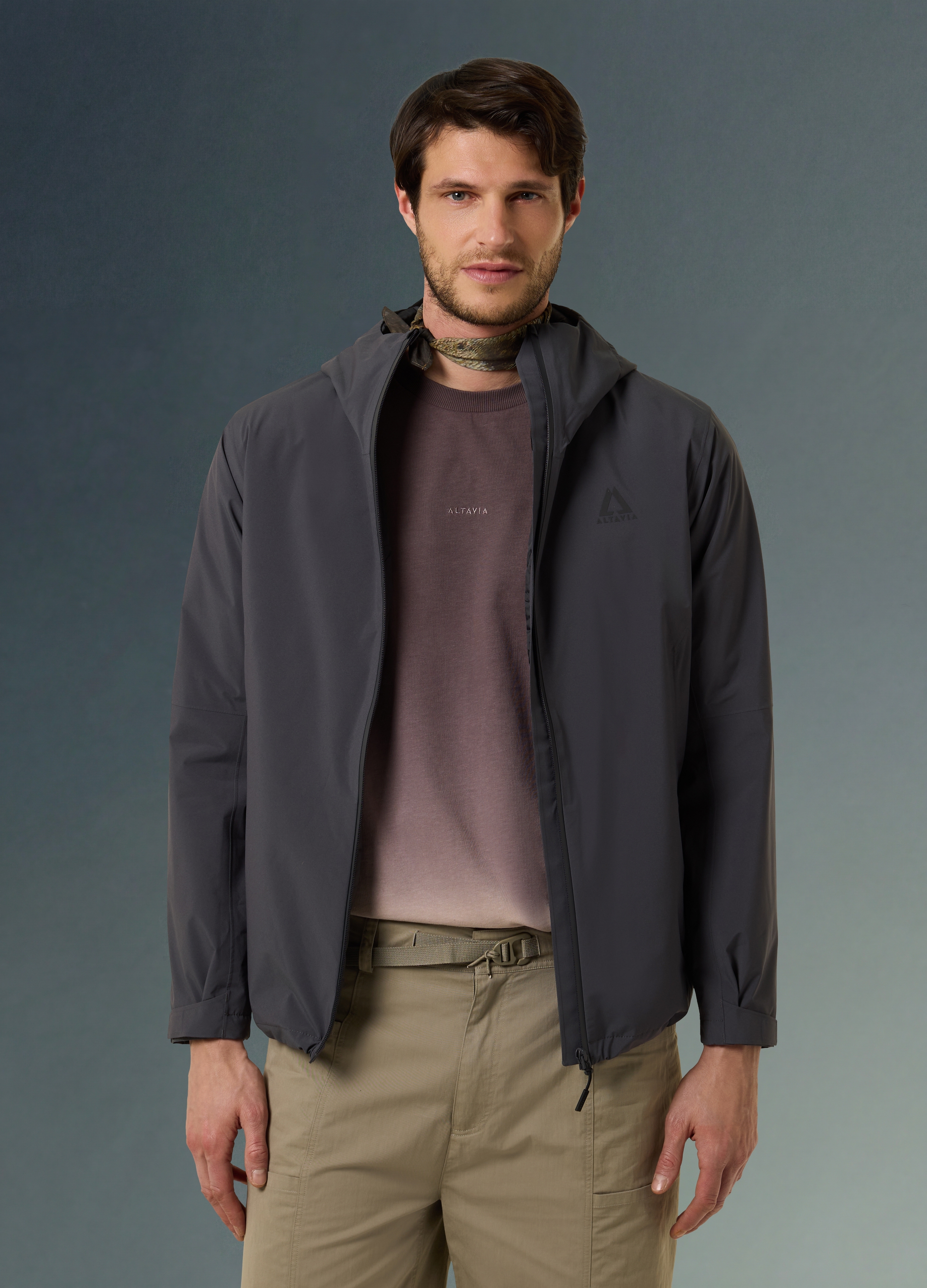 ALTAVIA, Giacca Raincore Altavia With Deborah Compagnoni, Hombre, Gris pizarra, Talla: M