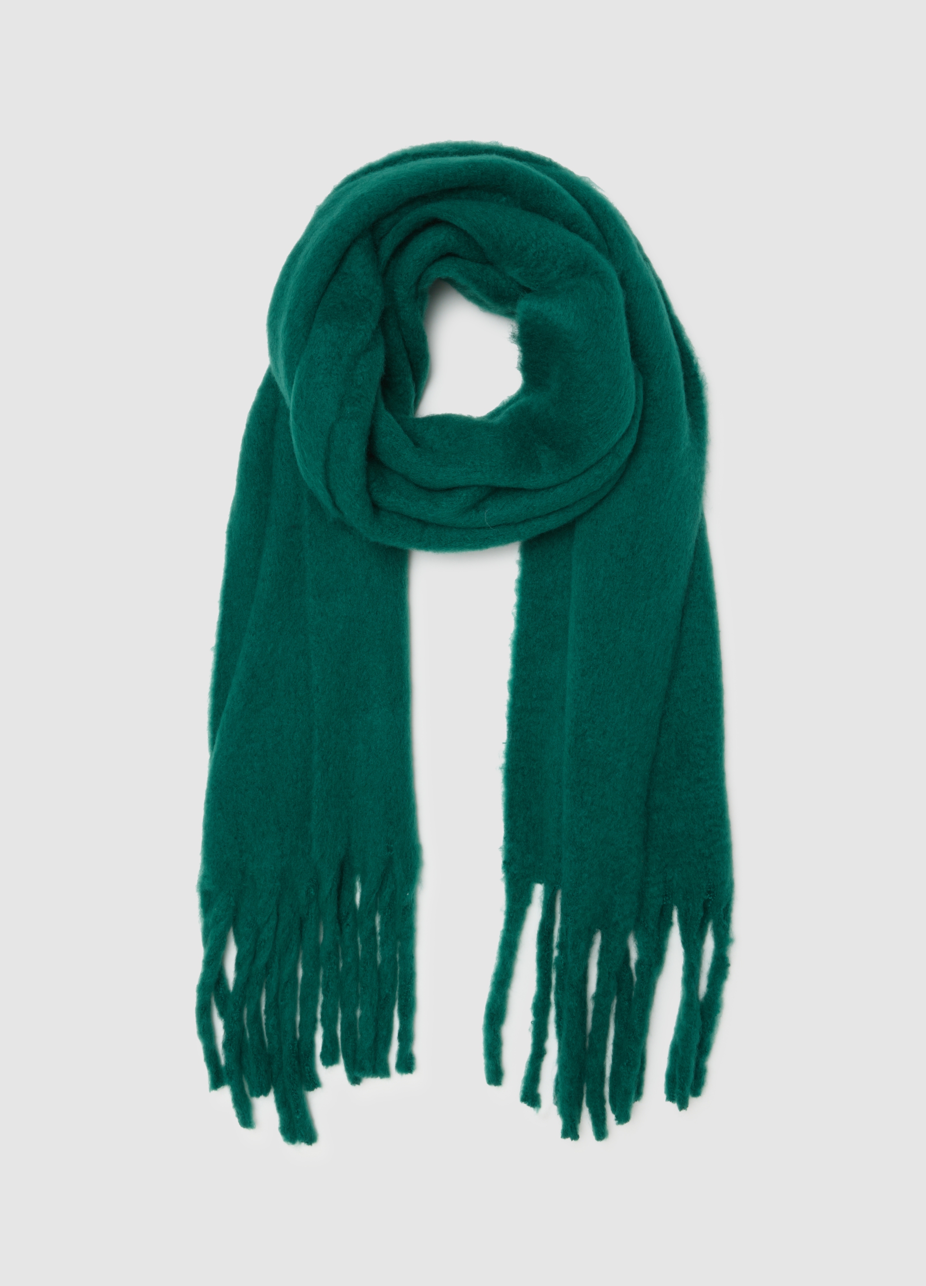 PIOMBO, Sciarpa Verde Piombo, Donna, Verde, Taglia: ONE SIZE