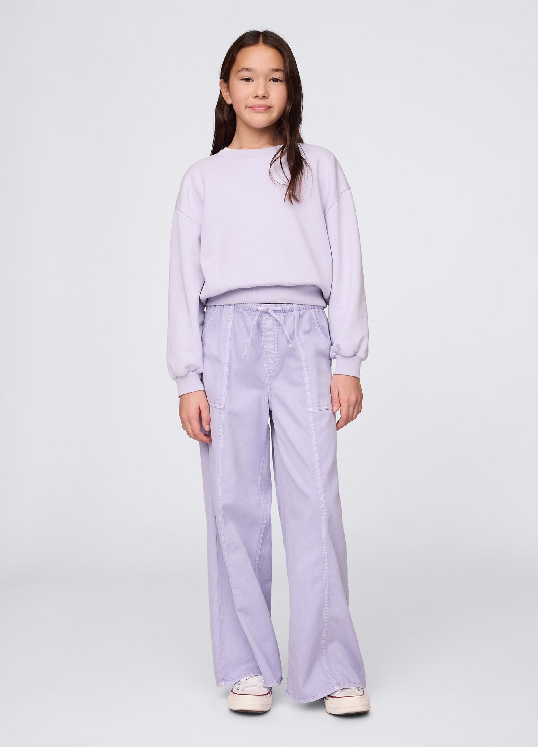 OVS, Pantaloni A Gamba Larga Con Coulisse, Bambina, Viola, Taglia: XS