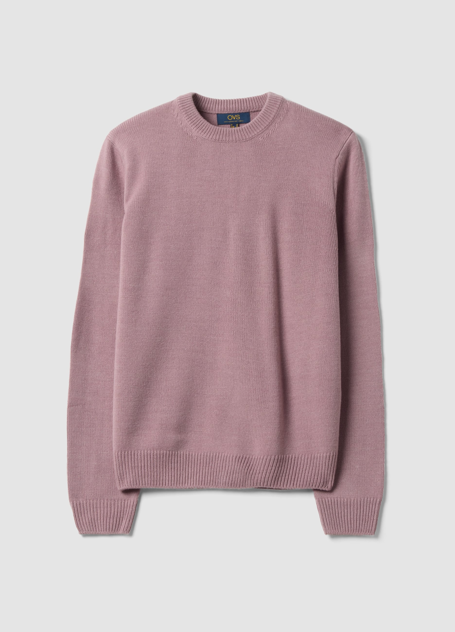 OVS, Maglia Rosa Girocollo In Jersey Knit Regular Fit, Uomo, Rosa, Taglia: M